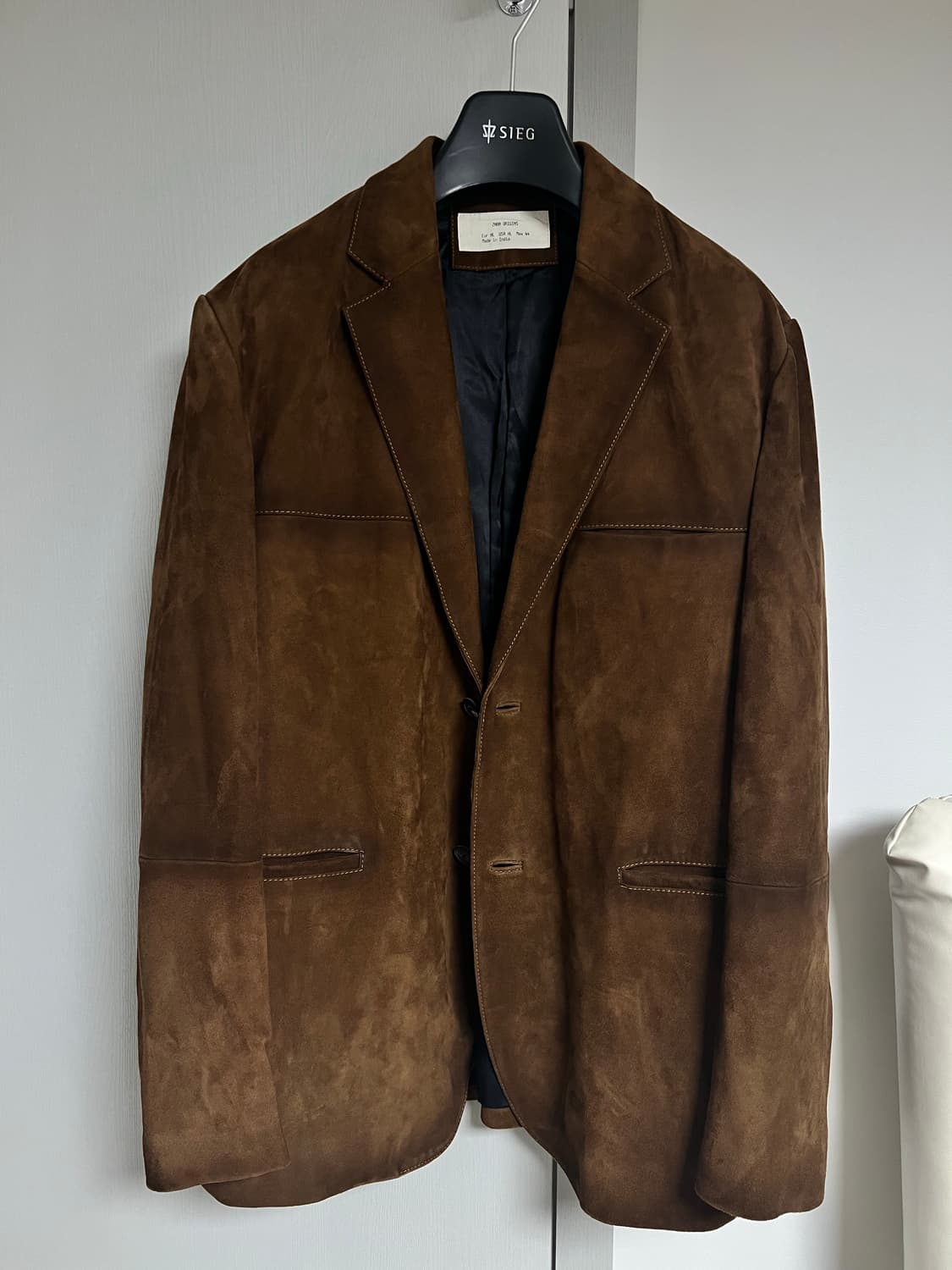 자라 오리진스 염소가죽 스웨이드 자켓 블레이저 판매합니다. 택없는 새상품 상품이미지1