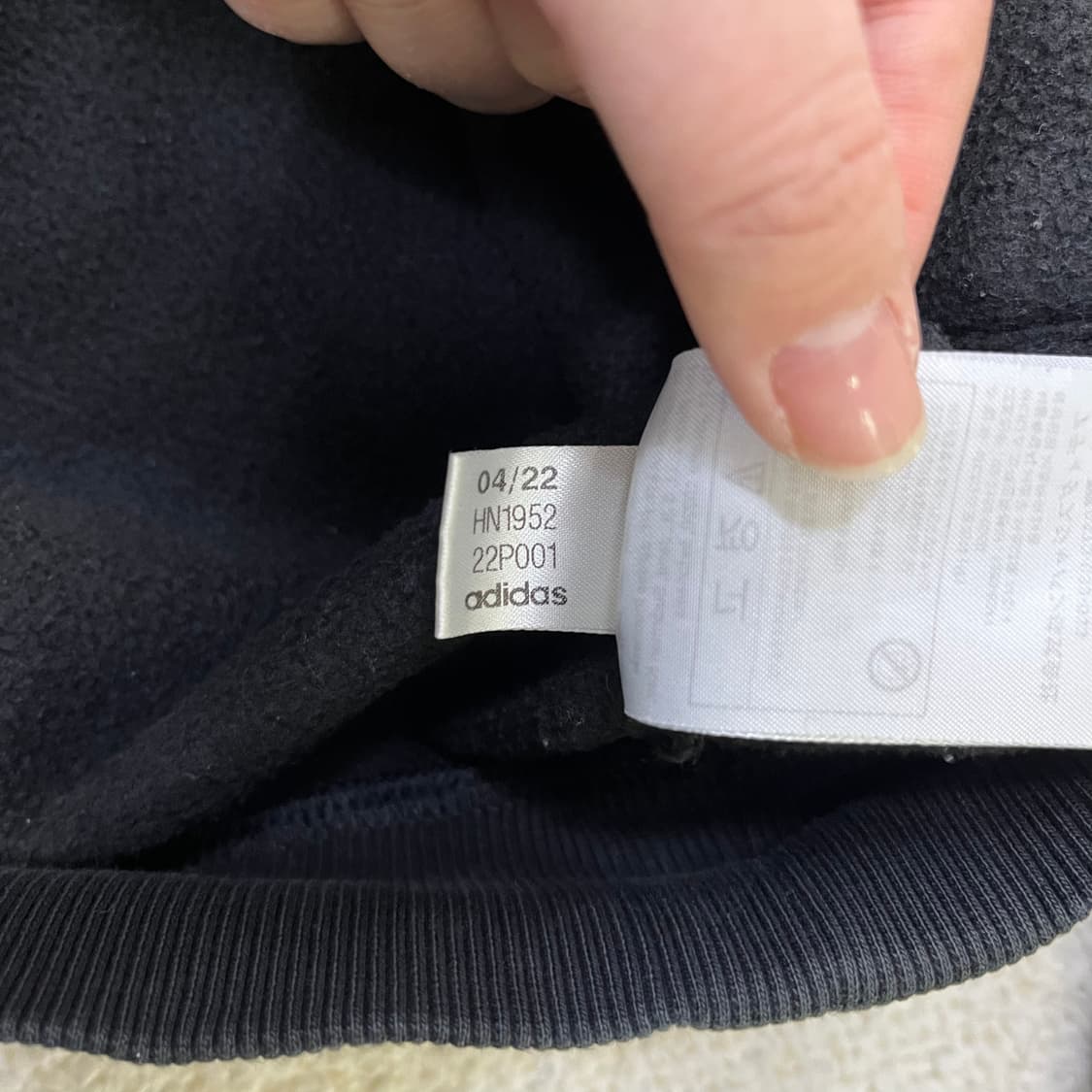 L 아디다스 플리스 후드 티셔츠 0317M 상품이미지4