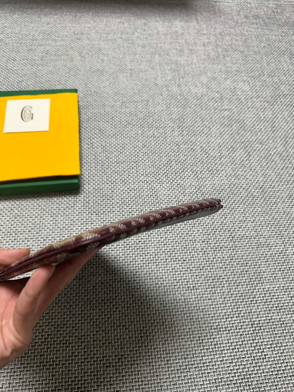 고야드 세나 클러치 버건디 mm 상품이미지8