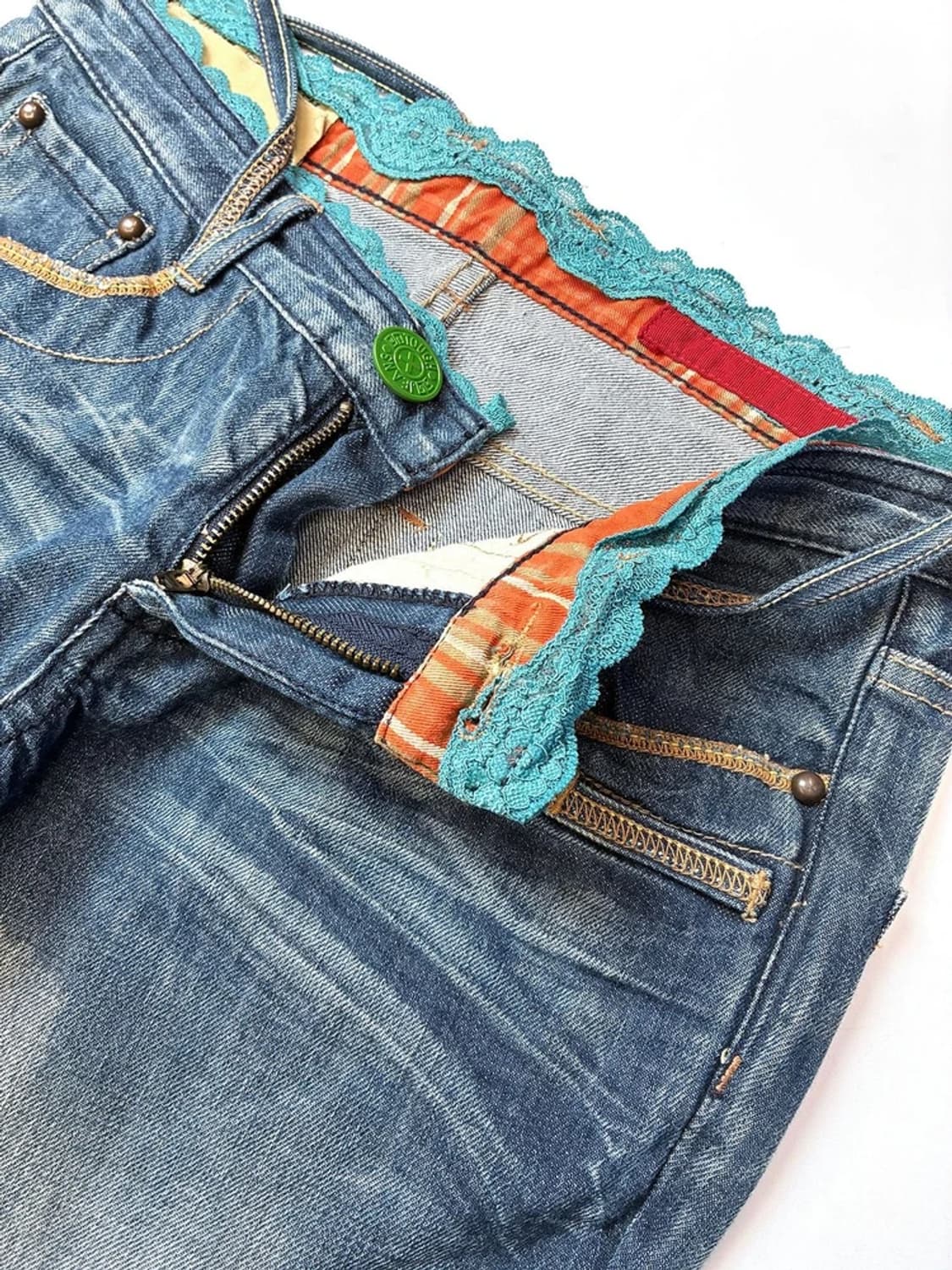 Selected 00's Y2K 페이딩 데님 팬츠 PN5569 상품이미지4