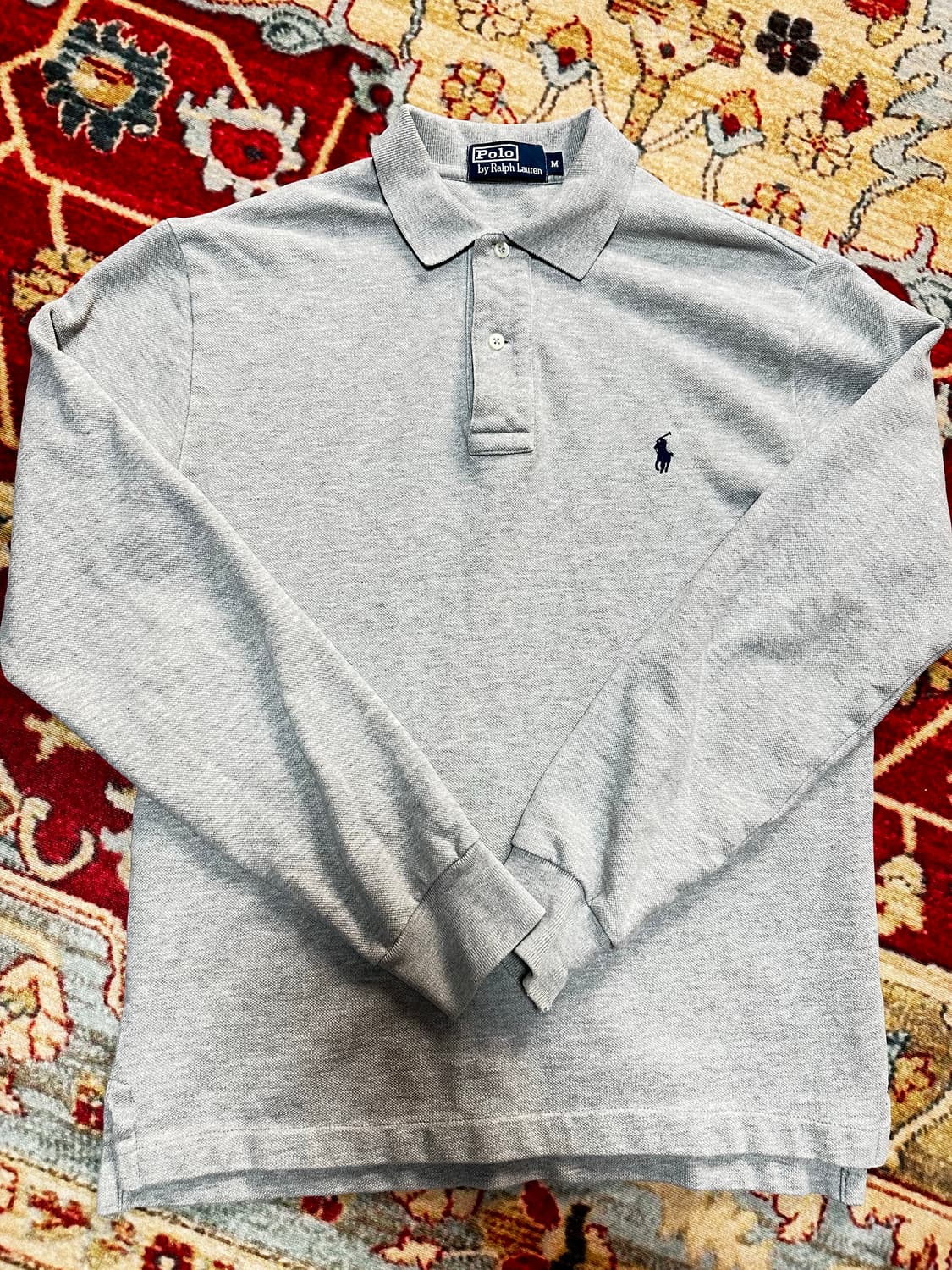 폴로 랄프로렌 긴팔 기모 카라티 그레이 M 상품이미지1