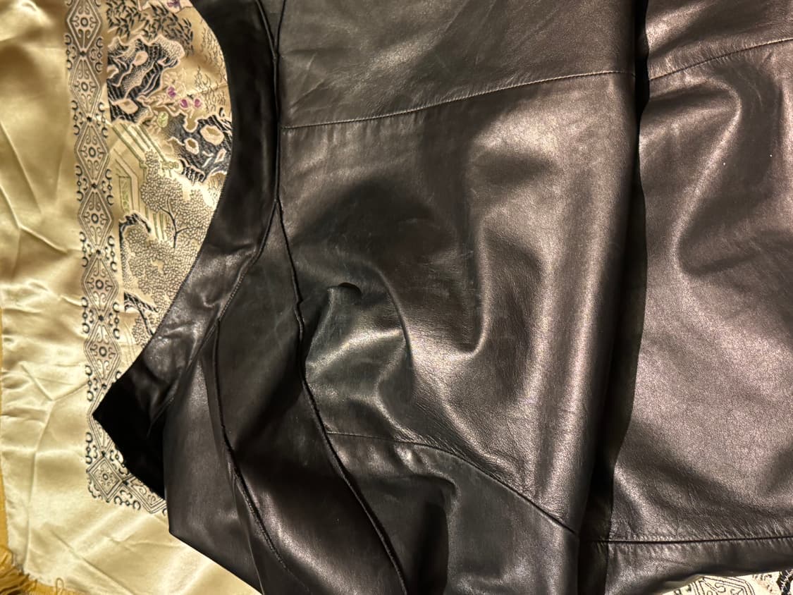 아르마니 꼴레지오니 램스킨 가죽 자켓 상품이미지8