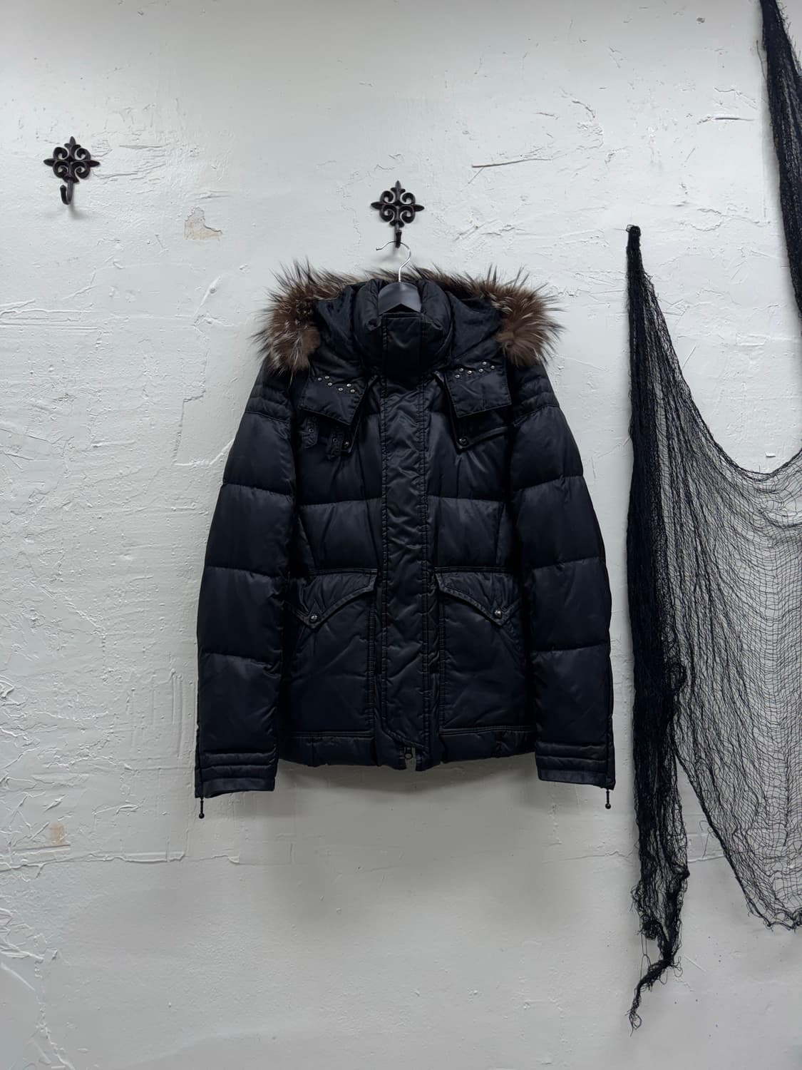 Unknown western mood trimming fur down j 상품이미지2