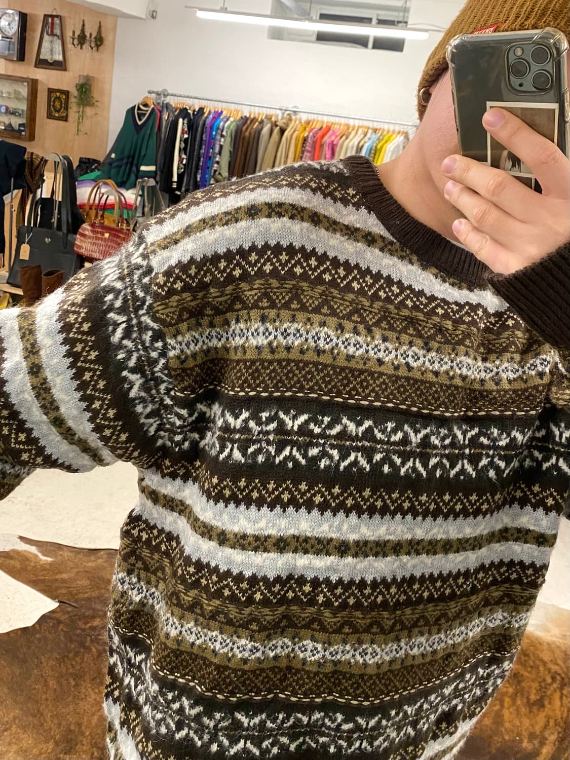 FREAK'S STORE fair isle knit 페어아일 니트 상품이미지2
