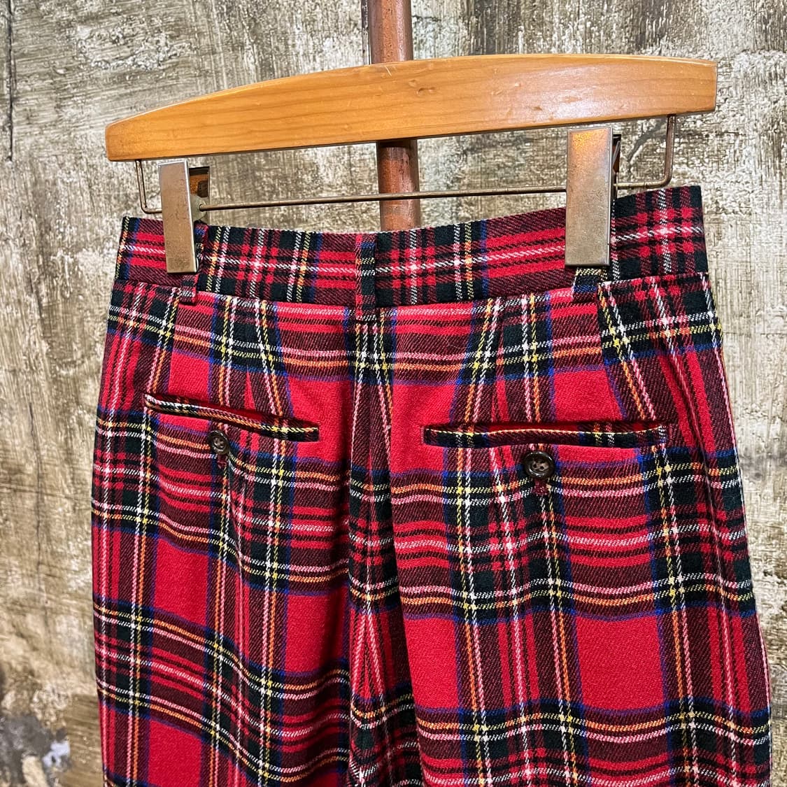 90s 빈티지 체크 울 트라우저 팬츠 2 이스트보이 상품이미지7