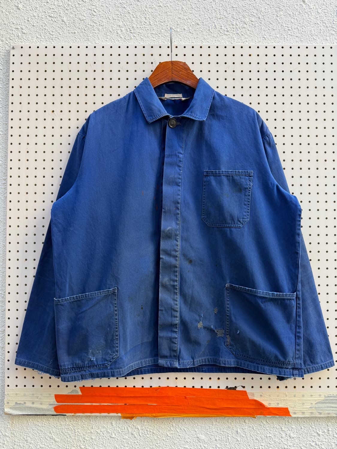 FADED WASHED BLUE REPAIR OLD 프렌치워크자켓 상품이미지1