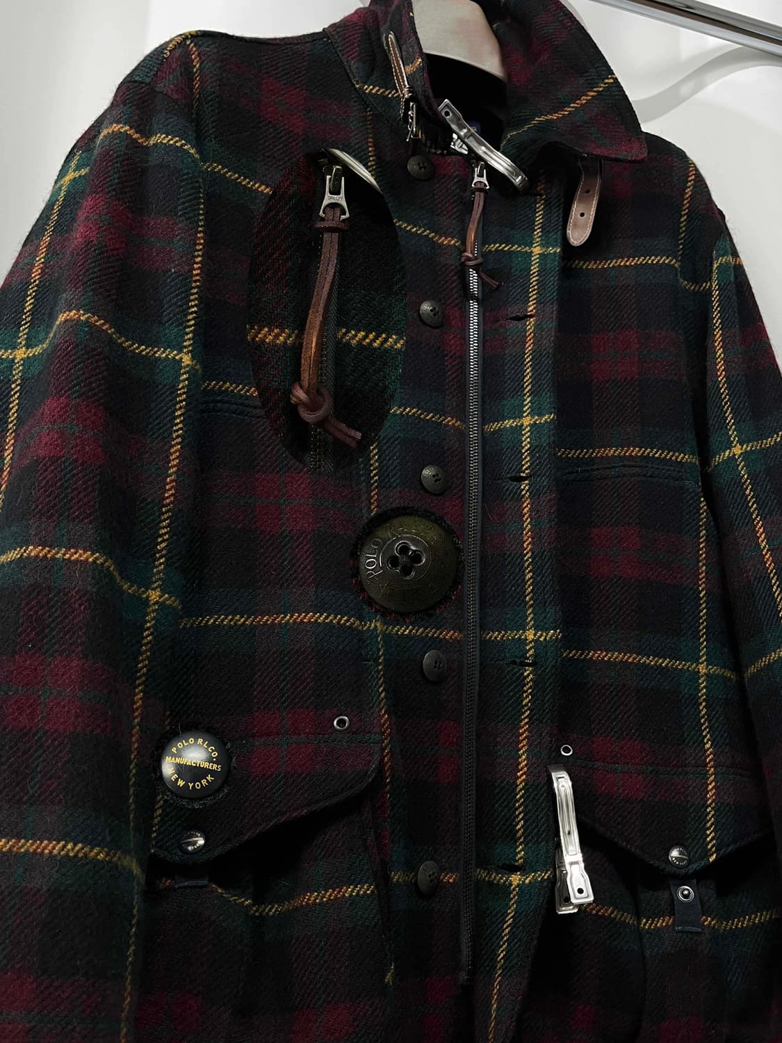 폴로 랄프로렌 알파카 울 매키노 타탄체크 헌팅 자켓 상품이미지6