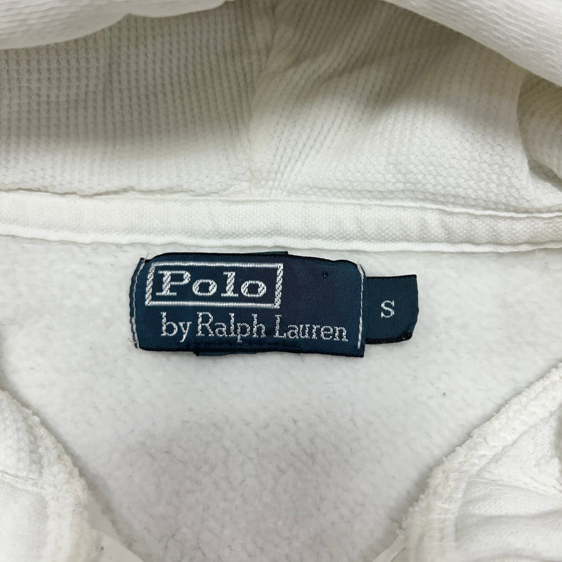 폴로 화이트 아이보리 빅포니 후드집업(S) 상품이미지2