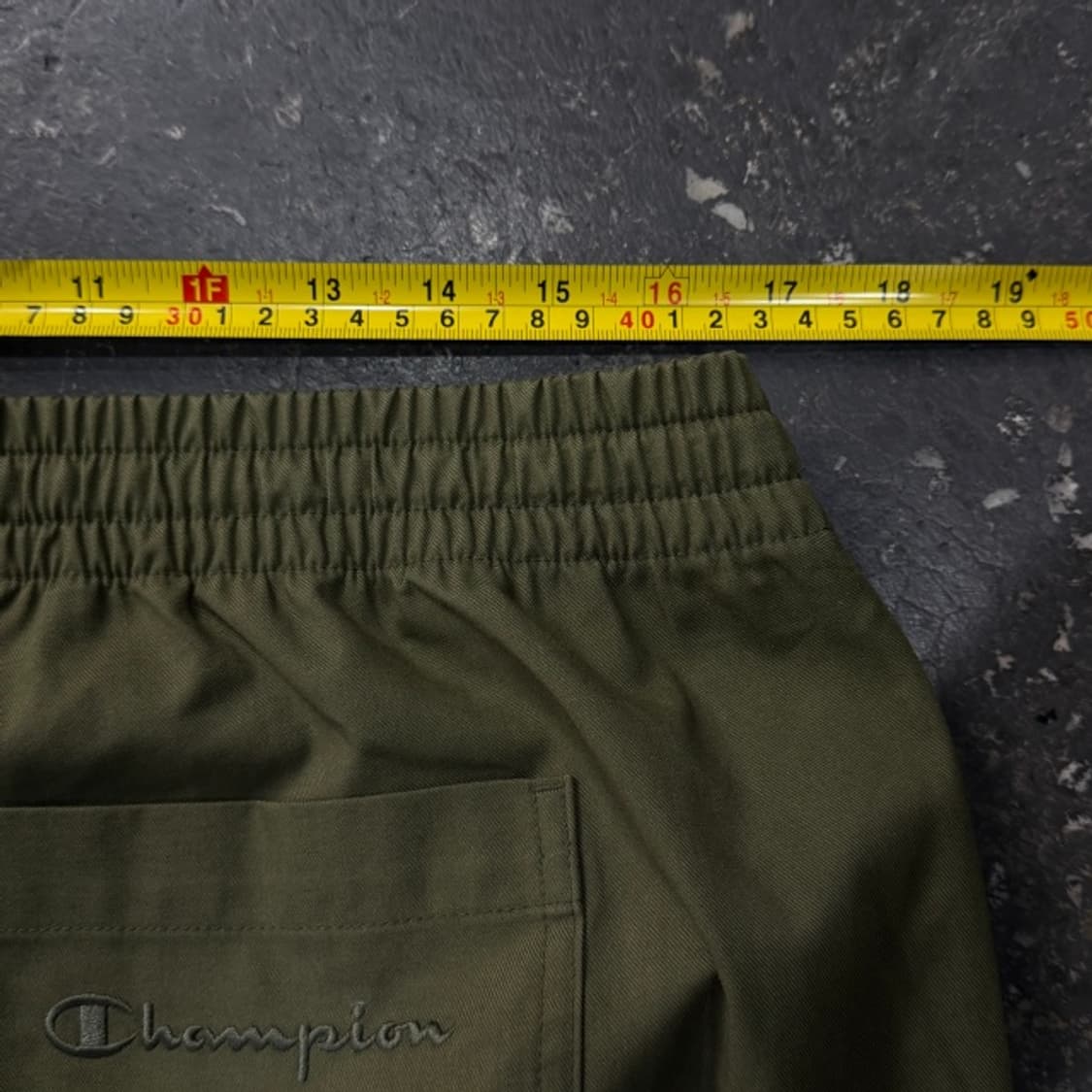 105 챔피온 카키 와이드 코튼 팬츠  상품이미지8
