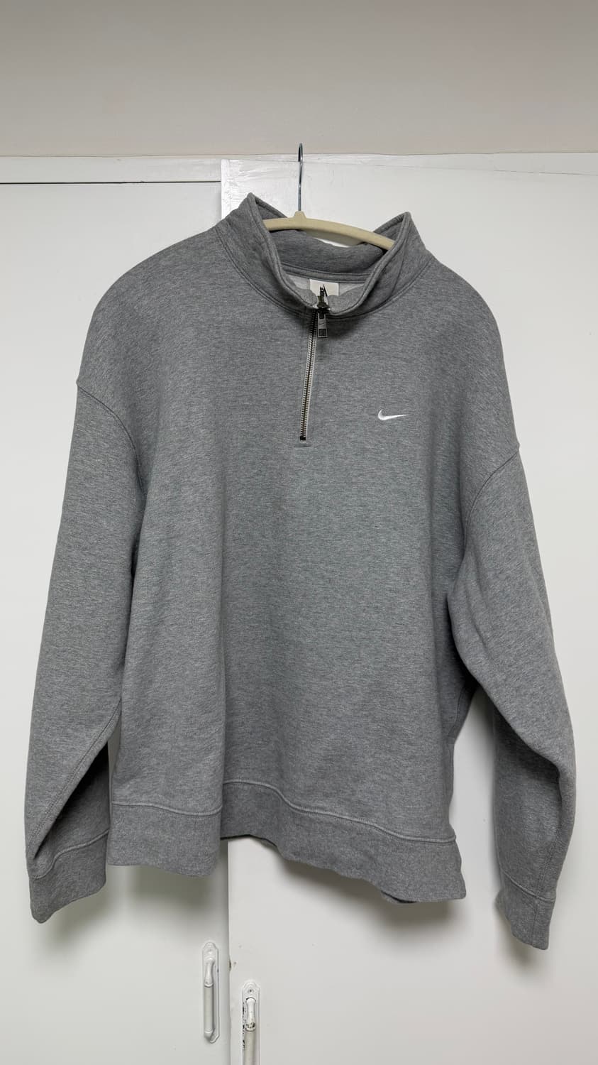 나이키 솔로 스우시 하프집업 회색 XXL 상품이미지1