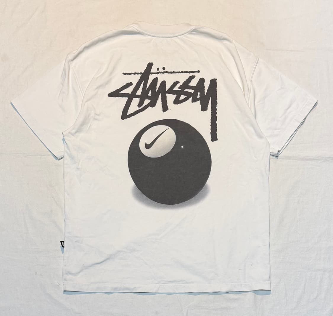 나이키 X 스투시 8볼 반팔 티셔츠 화이트 상품이미지1