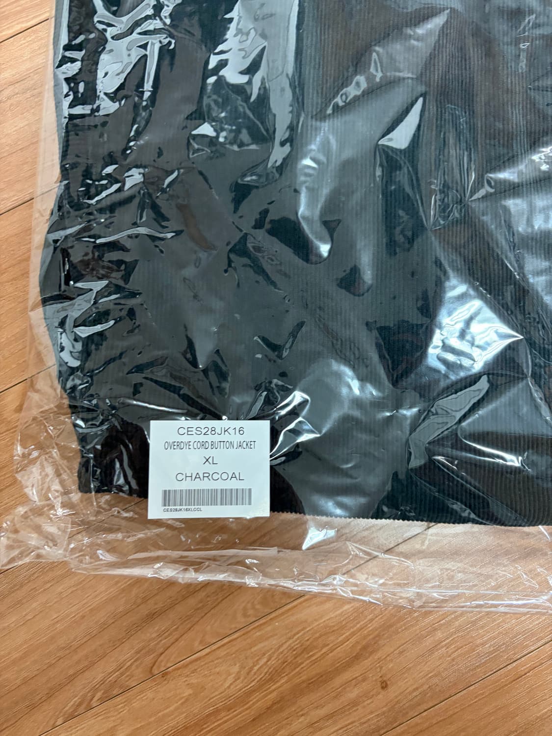 [XL] 카브엠트 오버다이 코듀로이 버튼 자켓 차콜 상품이미지3