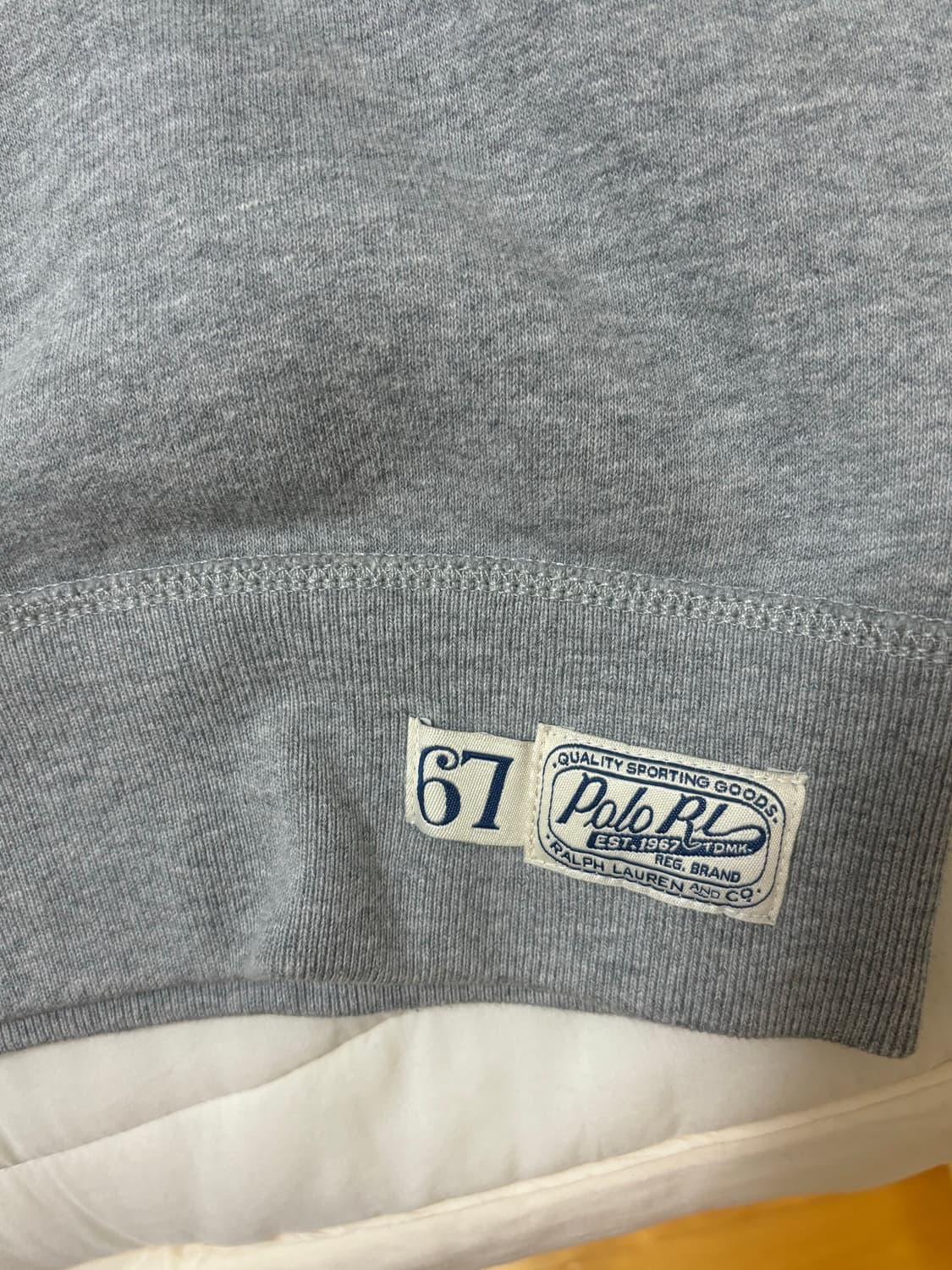 폴로 스펠아웃 로고 맨투맨 그레이 상품이미지4