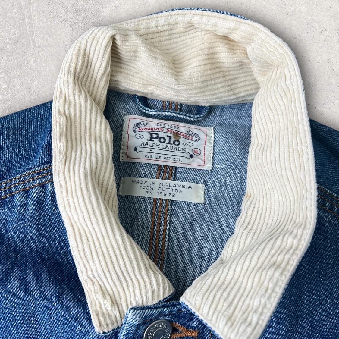 90s 폴로 덩가리 데님자켓 칸예 상품이미지5