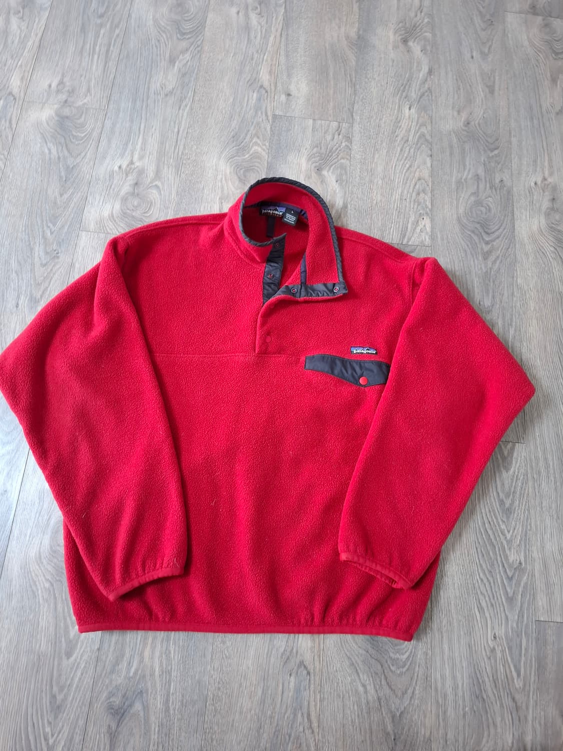 L 90s 자메이카 파타고니아 신칠라 스냅티 플리스 상품이미지1