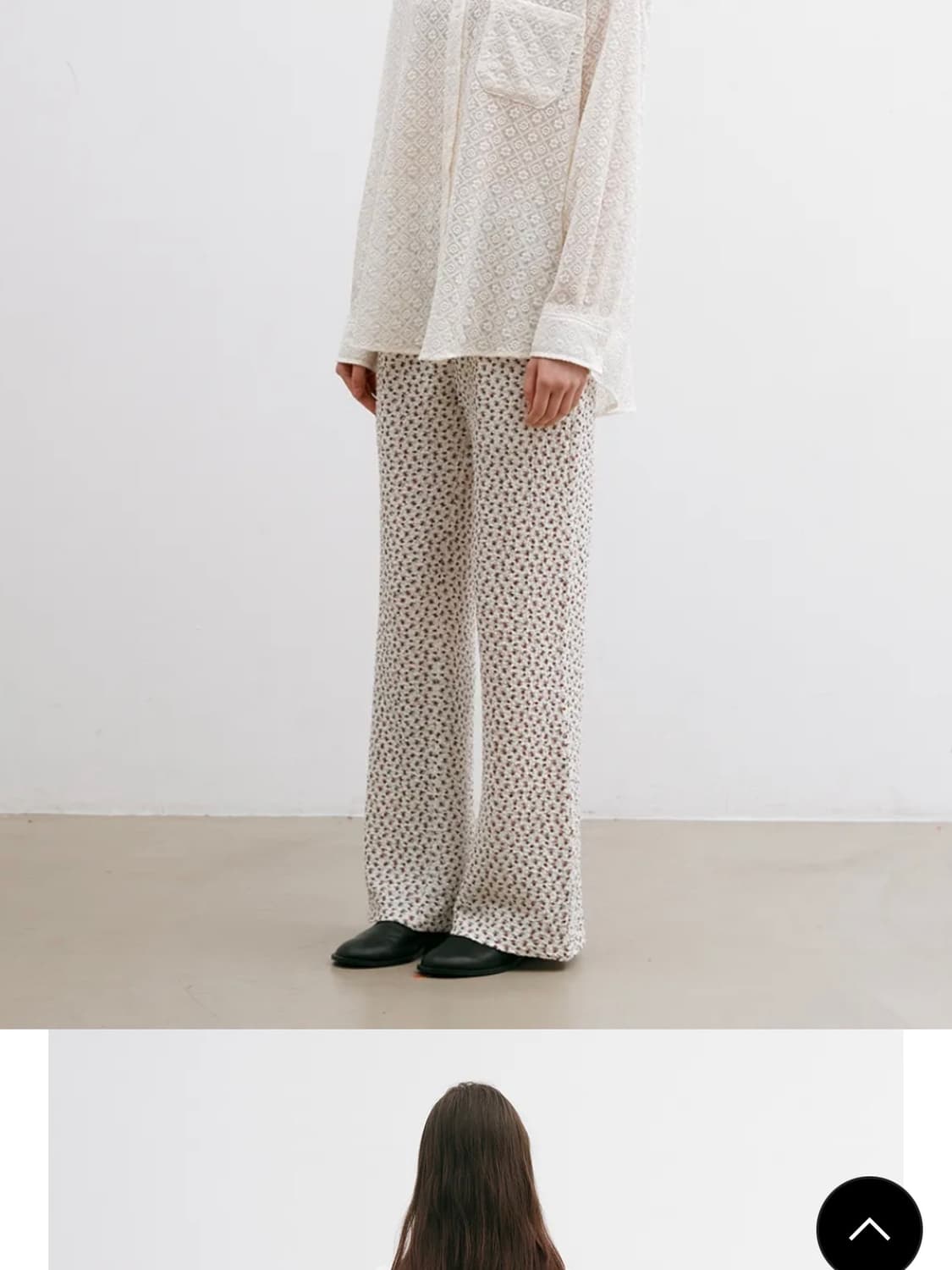 영오 플라워밴딩팬츠 상품이미지2