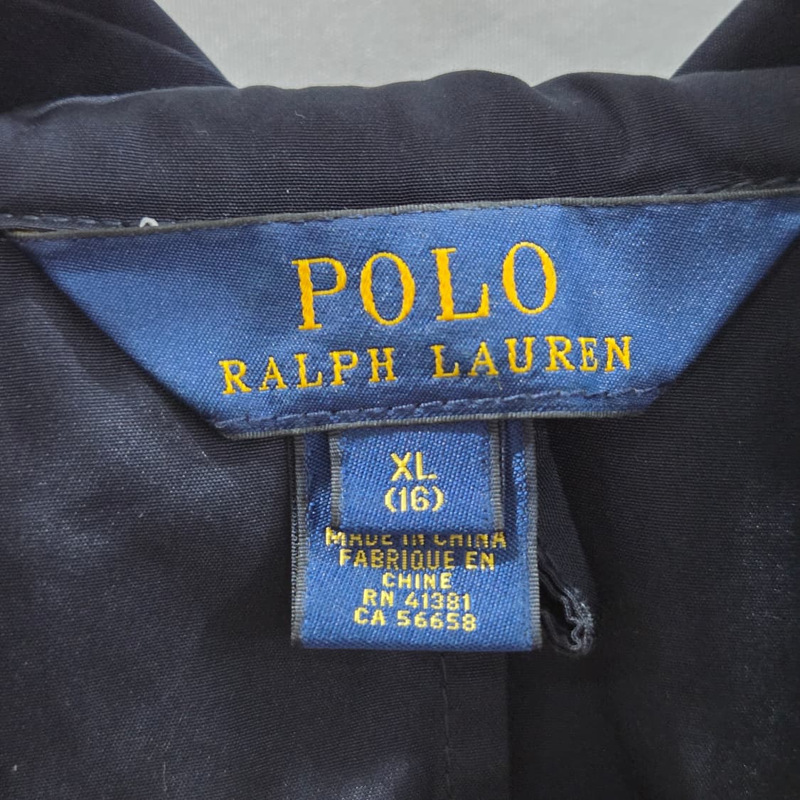 폴로랄프로렌 걸즈 바람막이 자켓 네이비 XL/16 상품이미지3