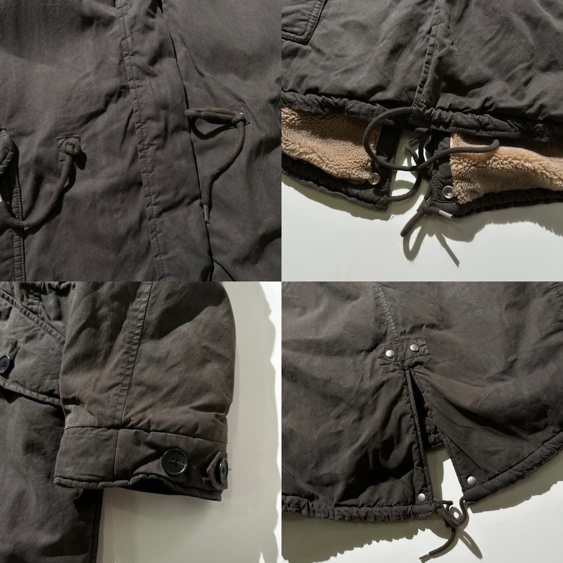 올세인츠 왁스드 피쉬테일 야상 필드자켓 상품이미지5