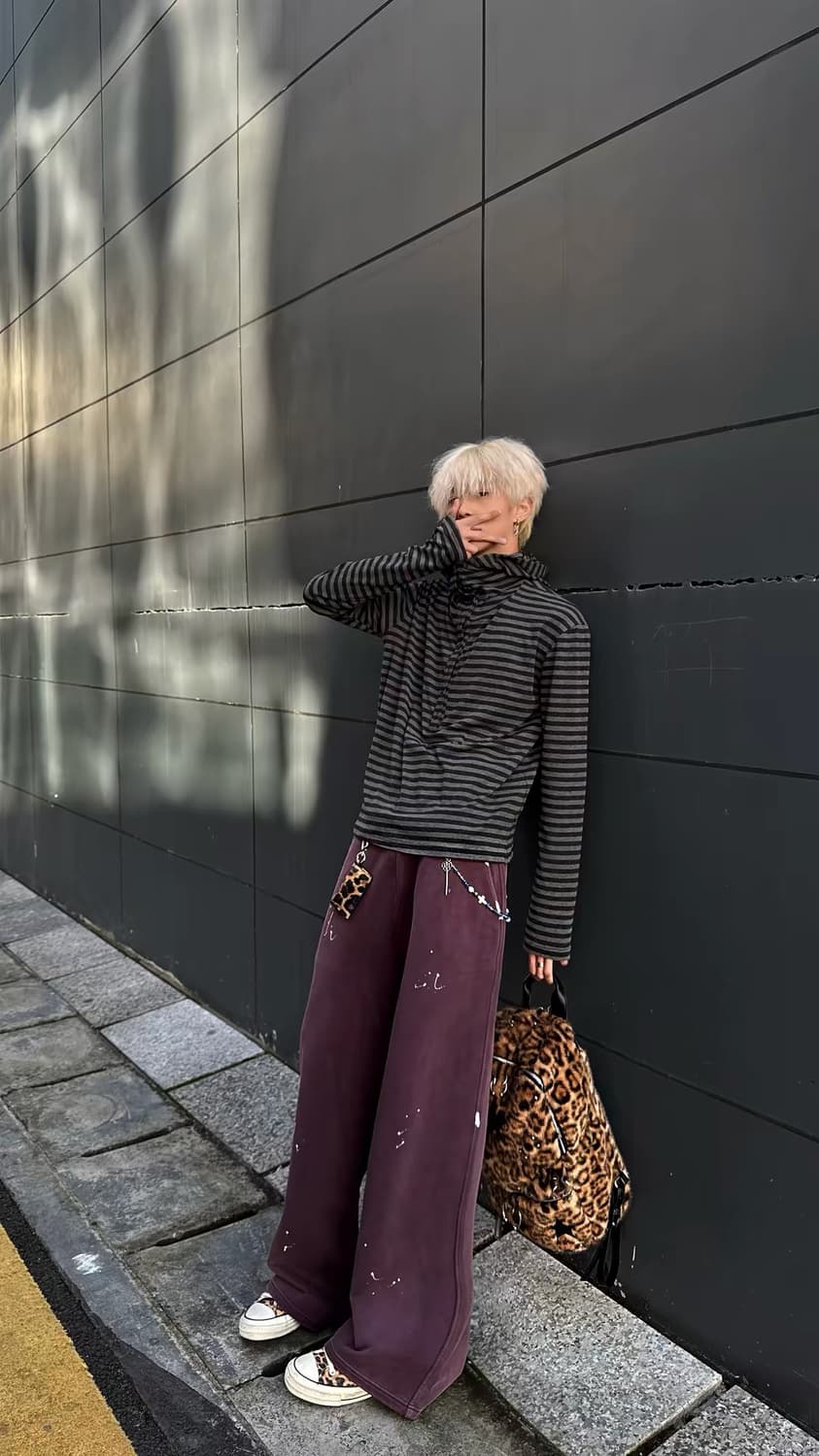 Stripe Hooded Long Sleeve T 상품이미지5