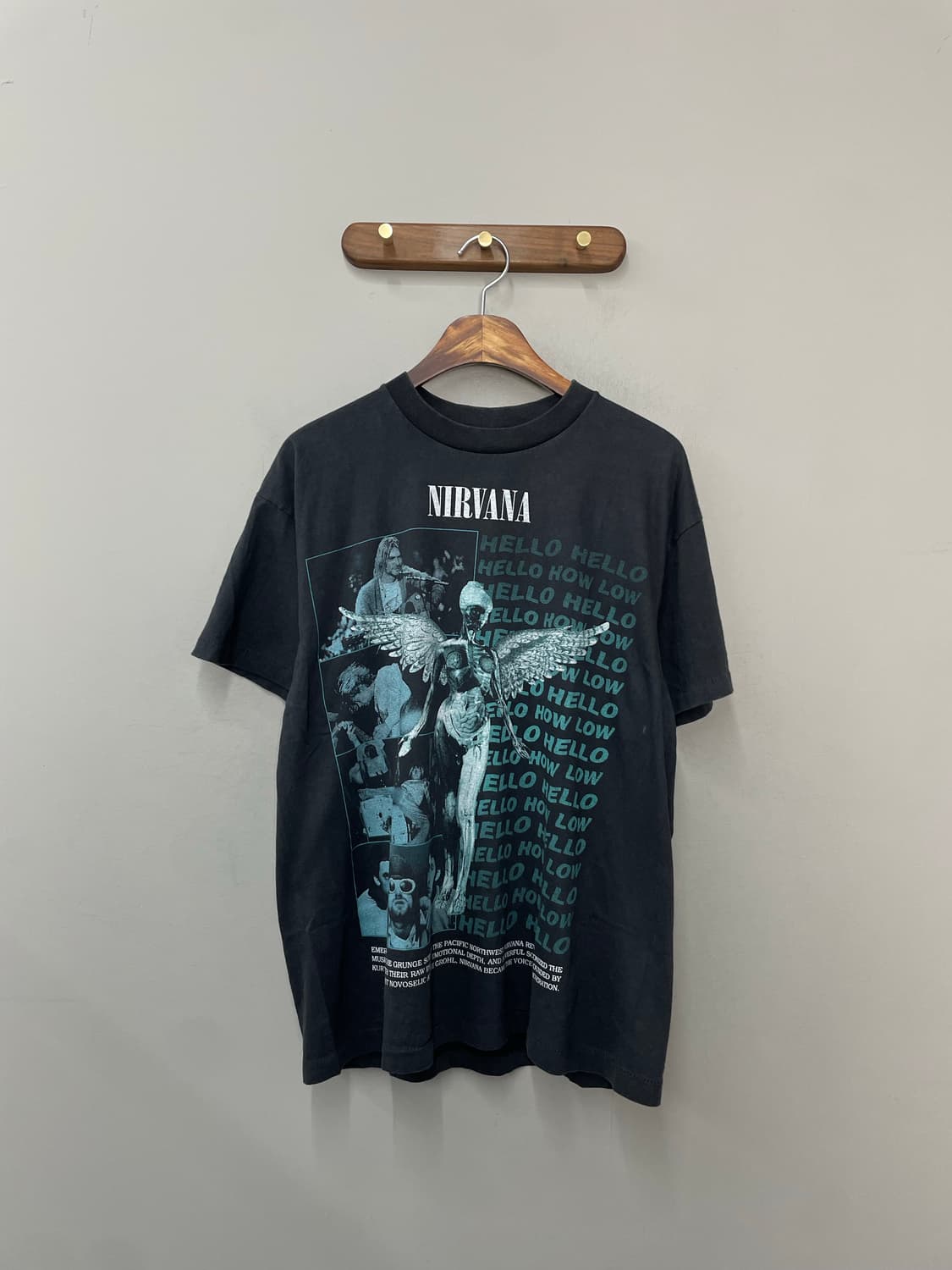 빈티지 너바나 록 밴드 프린팅 반팔 H2399 상품이미지2