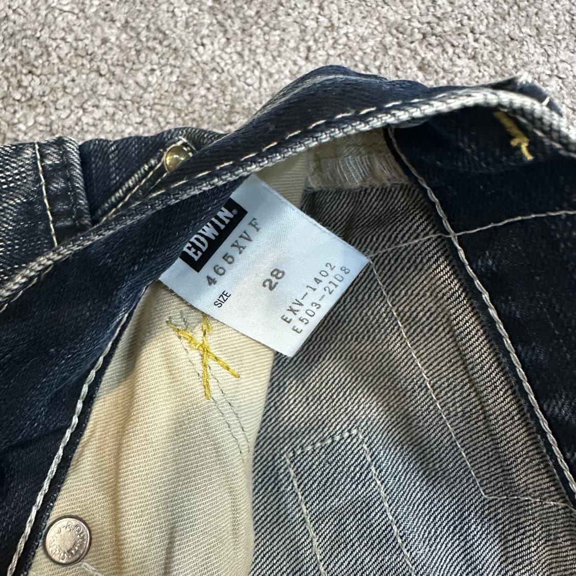 에드윈503 이펑션 신치백 엔지니어드 데님 팬츠(28) 상품이미지4