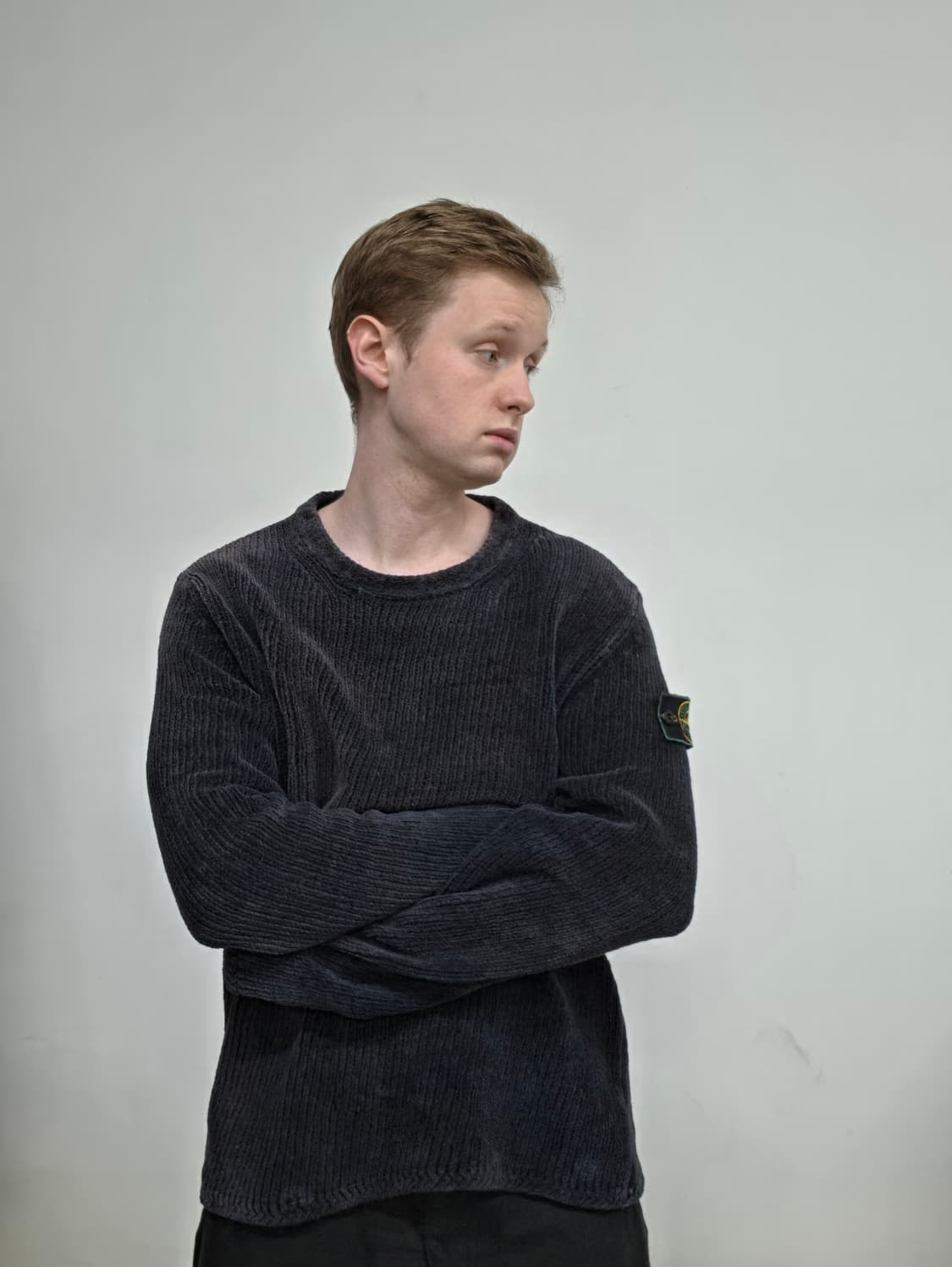 98AW 스톤 아일랜드 그린 엣지 다크 셔닐 니트 상품이미지3