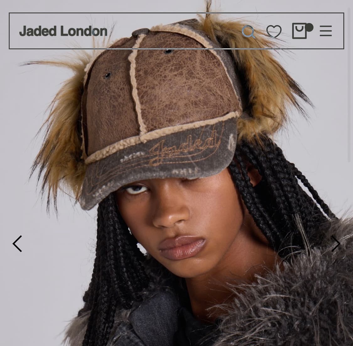 Jaded London 퍼 캡모자 새상품 상품이미지1