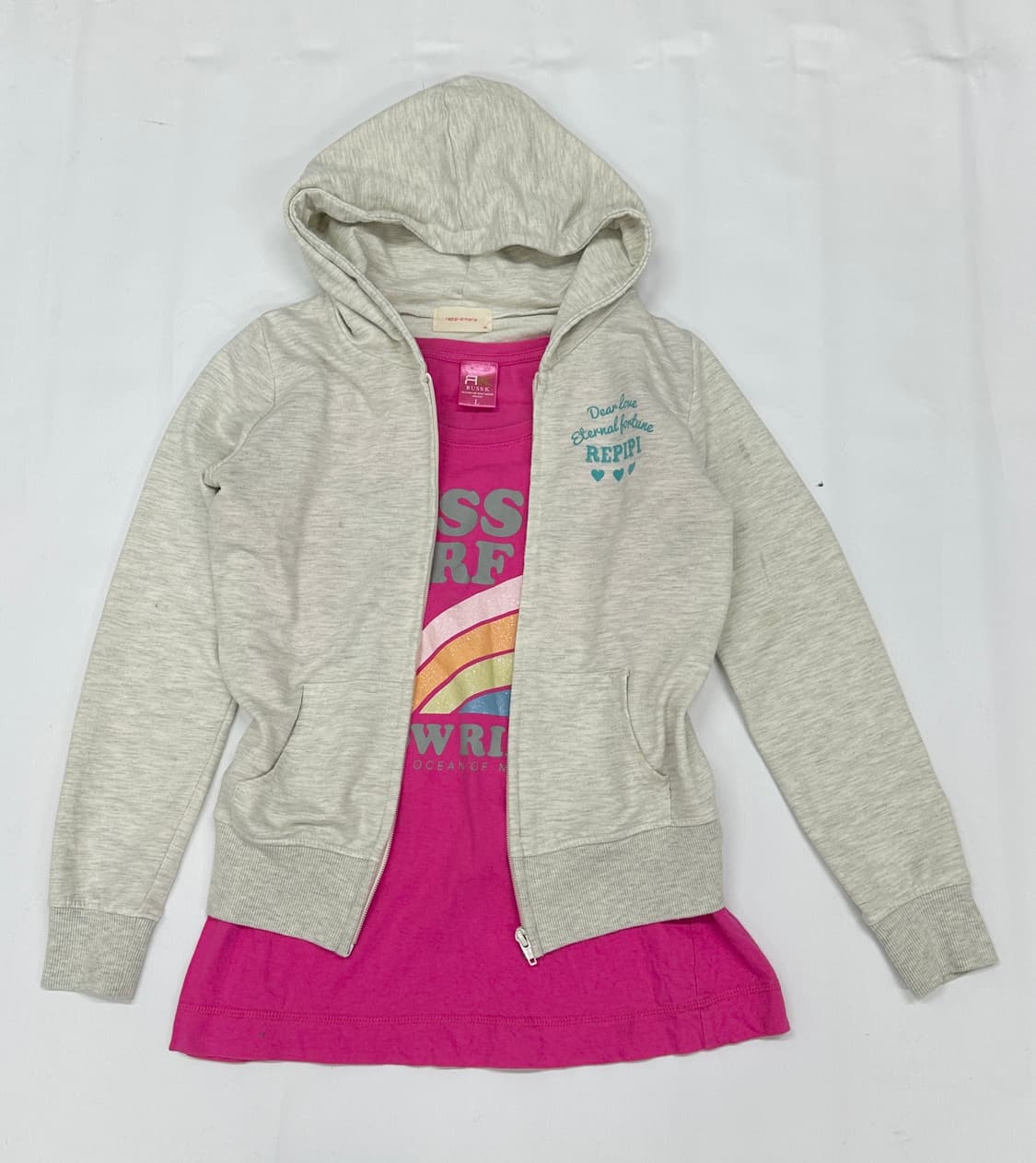 ⭐️하구미의 데코라 괴짜룩 코디세트 ⭐️ 데님 스커트 핑크 후드집업 상품이미지3