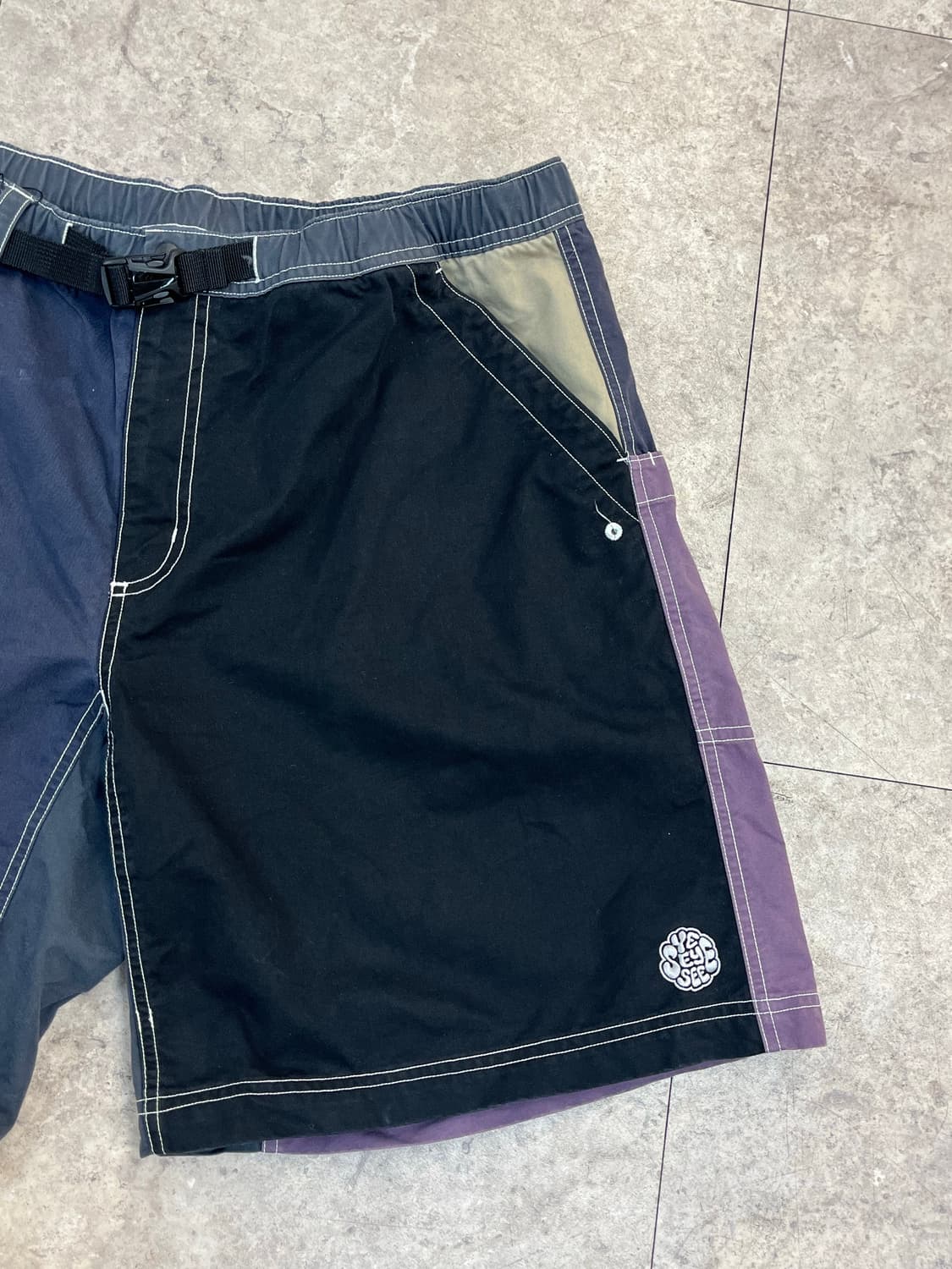 예스아이씨 스티치 배색 하프 팬츠 L #csz3494 상품이미지5