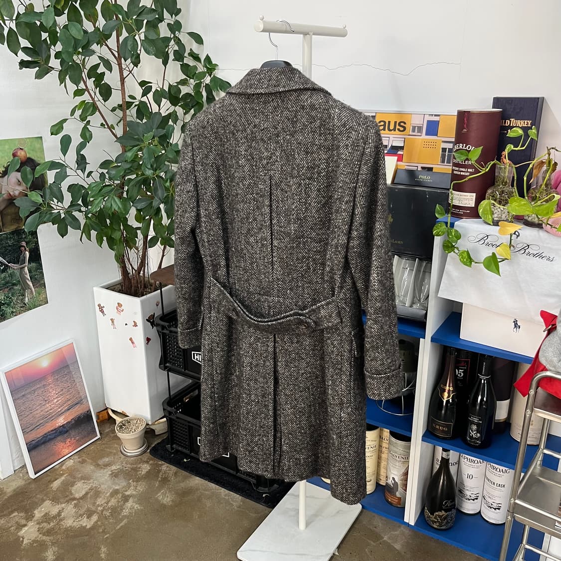 수트서플라이 헤링본 모헤어/알파카 블렌드 코트 50 상품이미지3