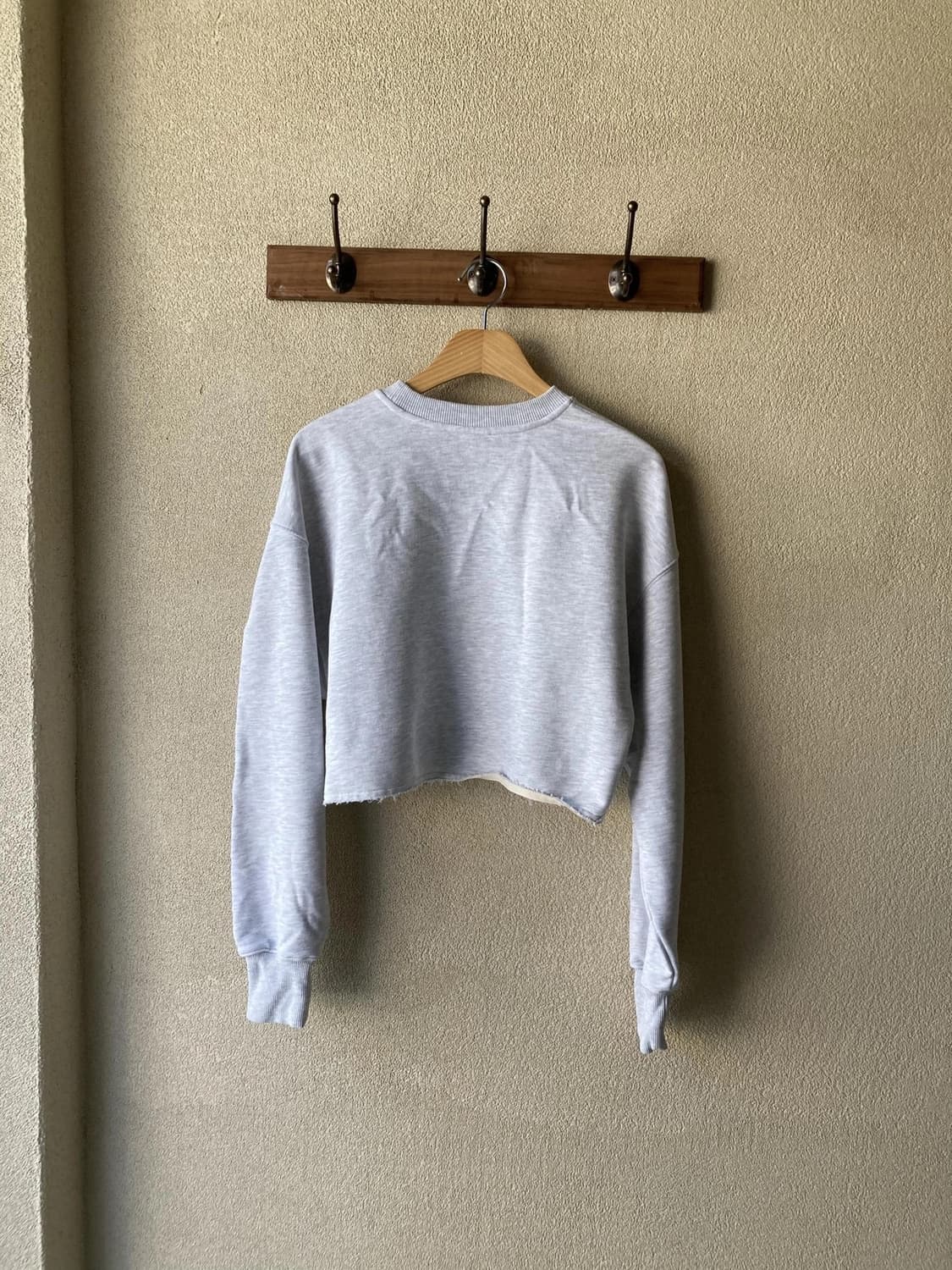 렉토 LLEGE 로고 크롭 맨투맨 스웻셔츠 후드티 네이비 상품이미지3