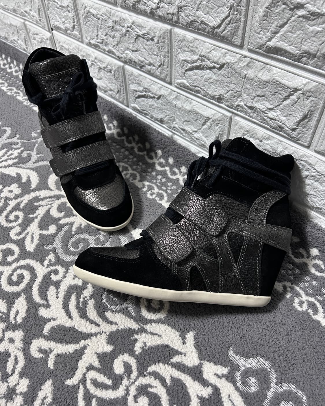 Ash 아쉬 메탈릭 히든 웨지 스니커즈 상품이미지1