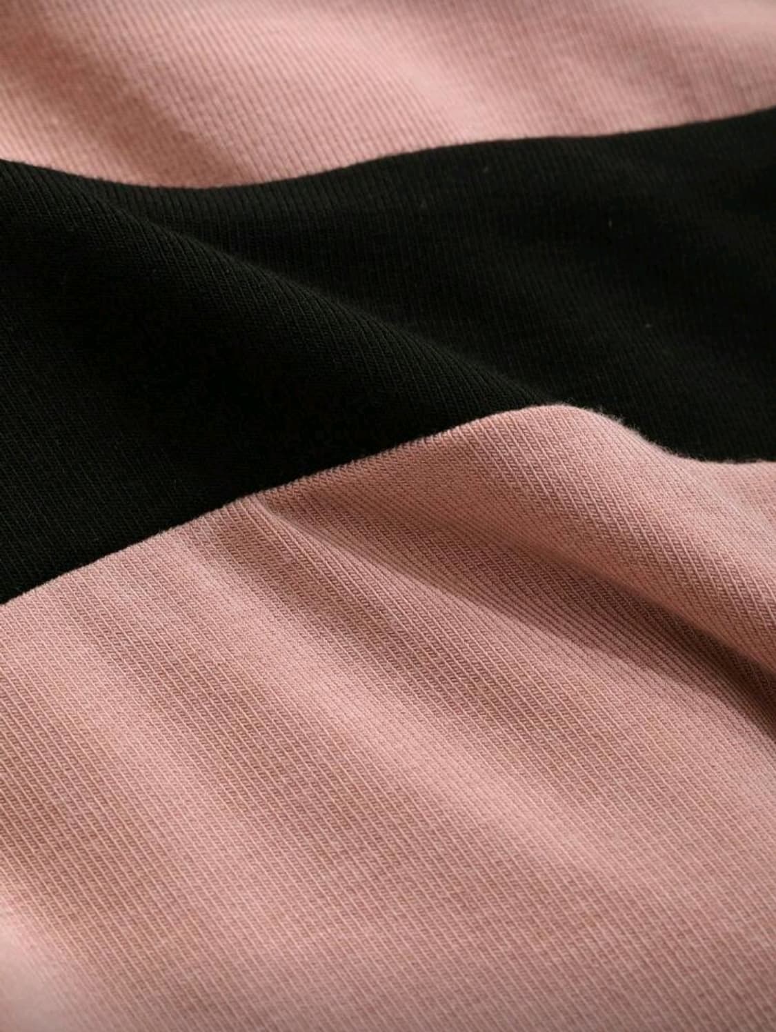 (택있는새옷) 빅사이즈 스퀘어넥 핑크배색티셔츠 상품이미지8