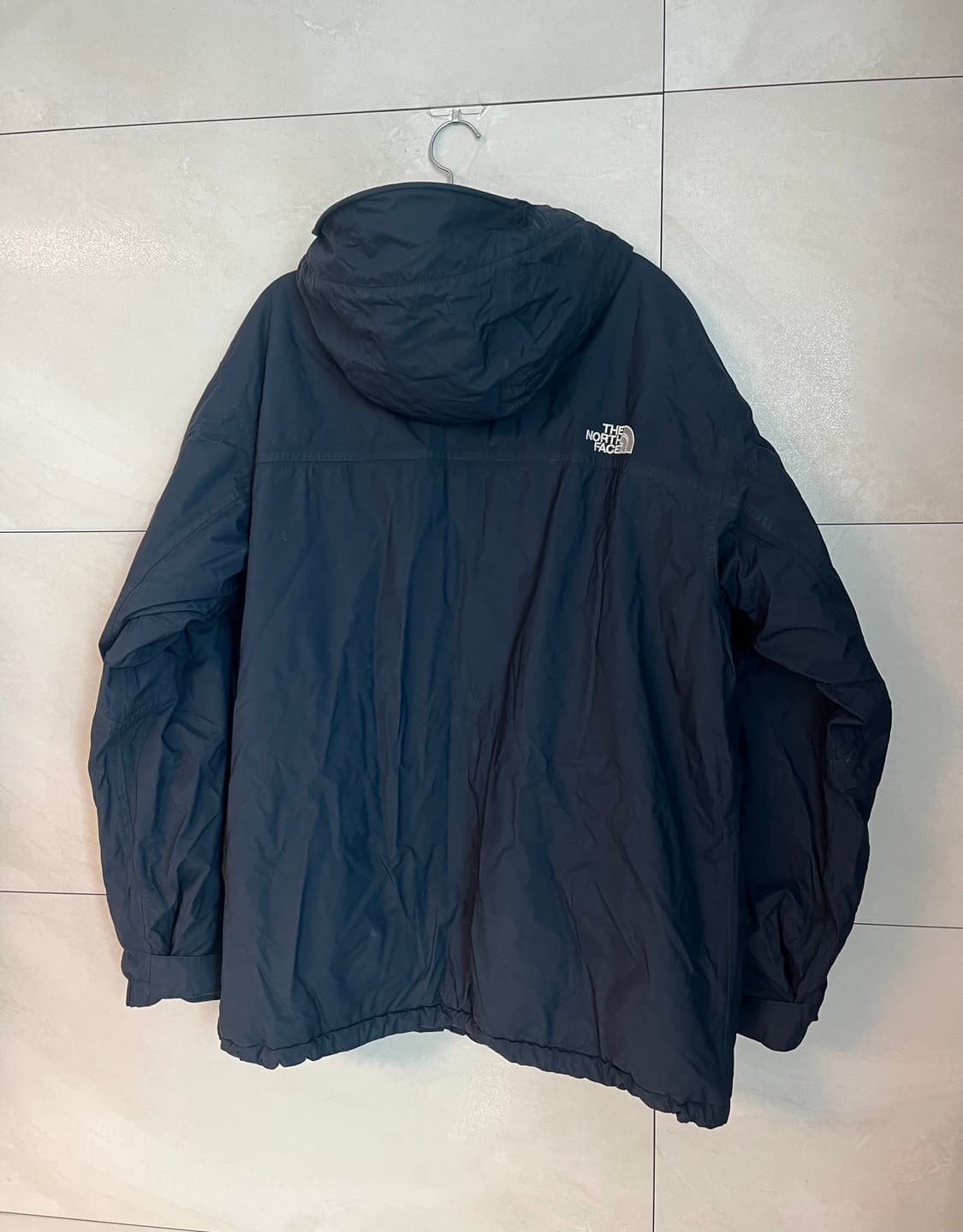 노스페이스 후드 패딩 자켓 네이비 (XL)  상품이미지4