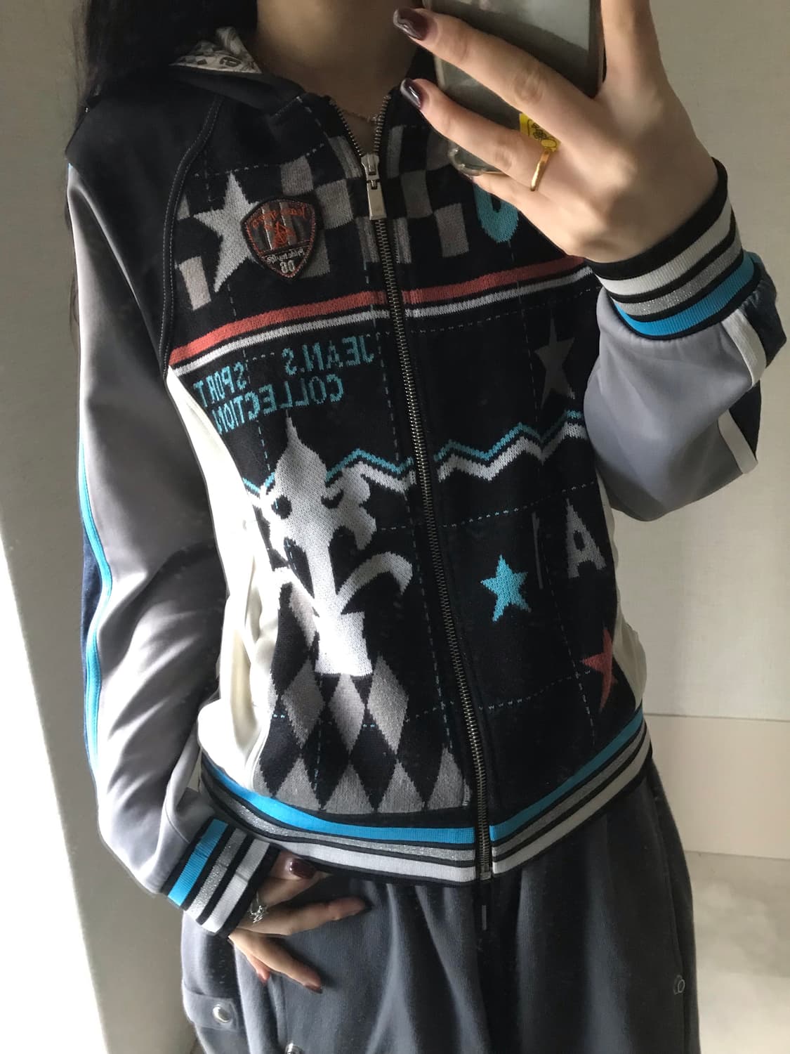 EXR 레이싱 믹스 후드집업 상품이미지4