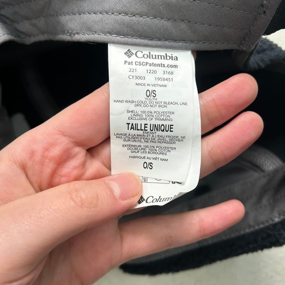 컬럼비아  플리스 캡 블랙 O/S 상품이미지6