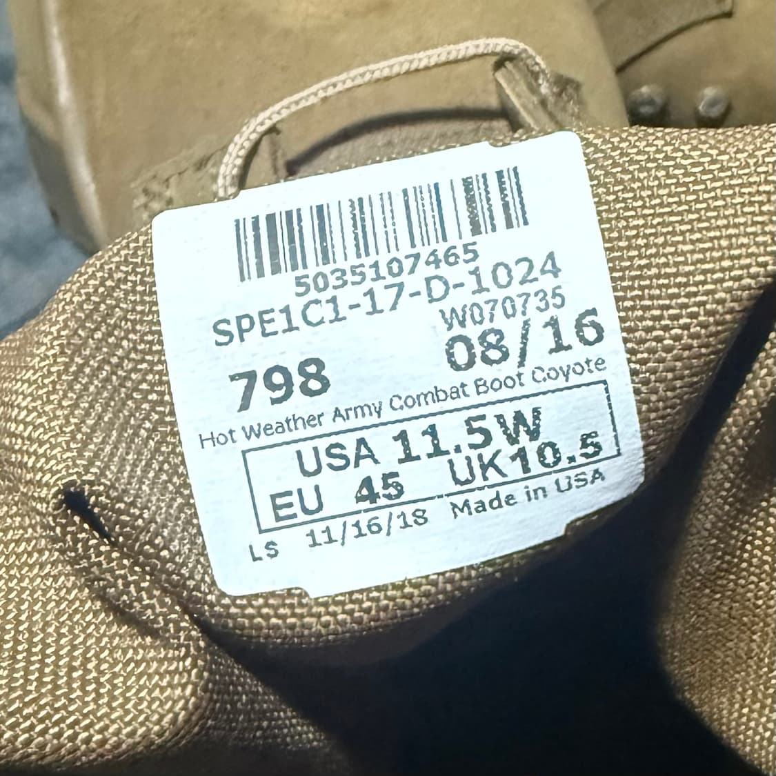 ARMY Combat Boots 상품이미지9