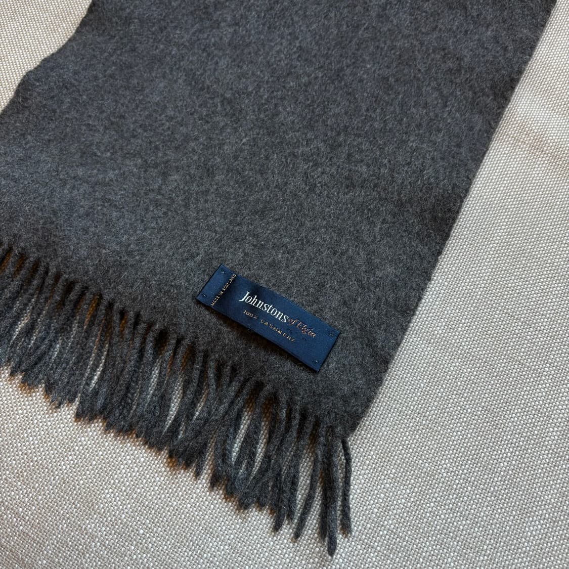 Johnstons 존스톤스오브엘긴 스코틀랜드산 캐시미어 100% 버건디 상품이미지6