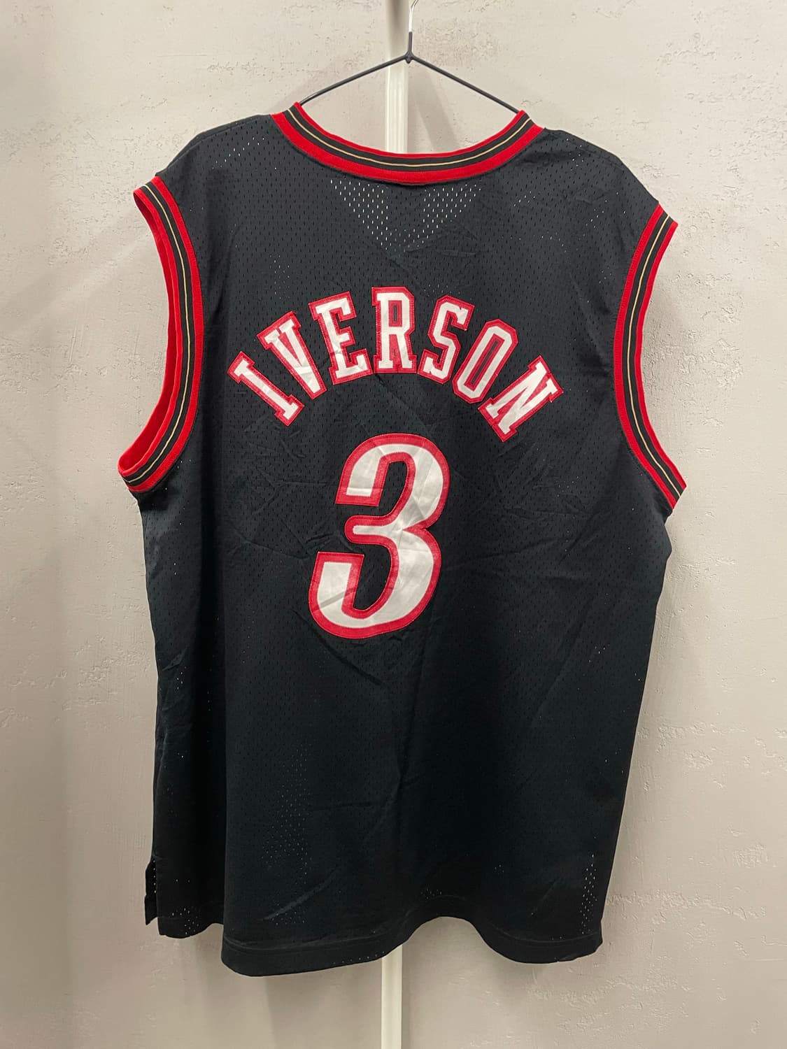 90s 나이키 빈티지 필라델피아 식서스 앨런 아이버스 NBA 져지 XL  상품이미지8