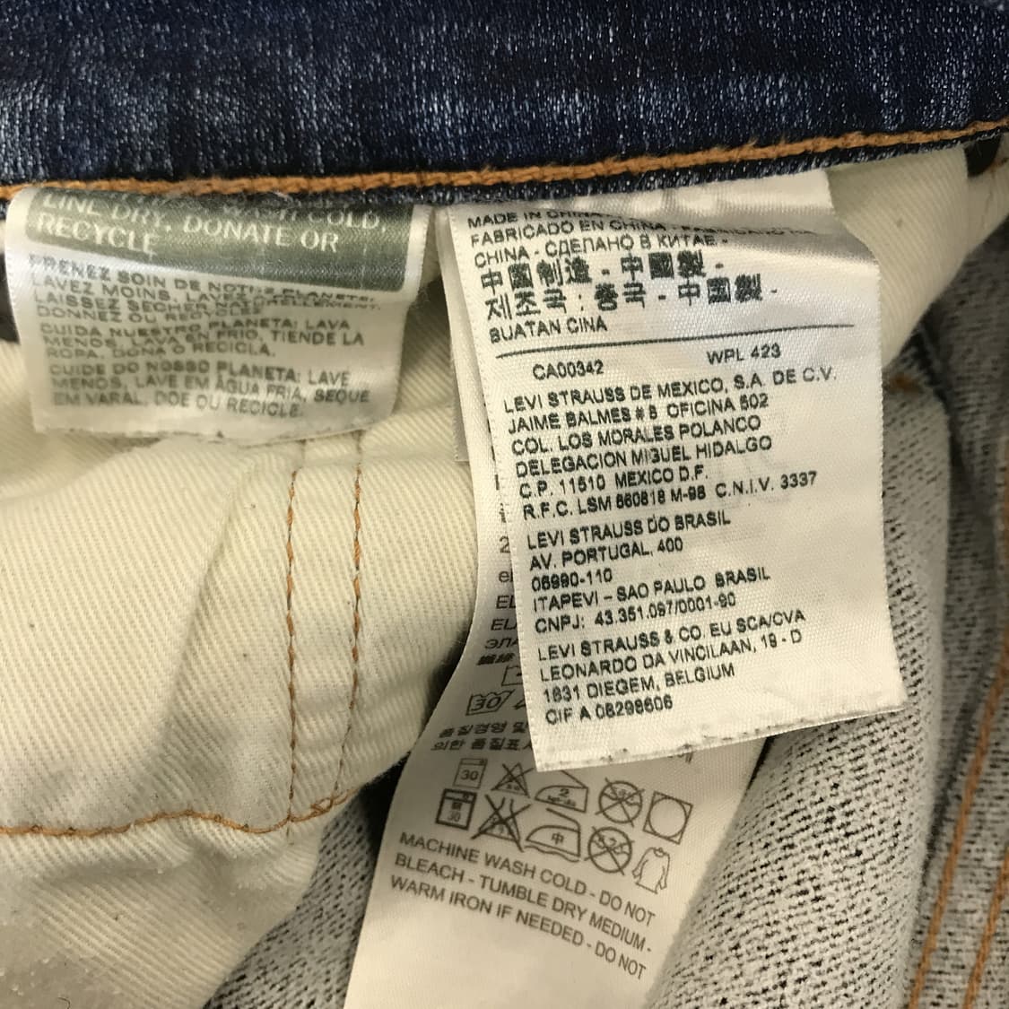 리바이스 LEVIS 511 워시드 청바지 [32] 상품이미지5