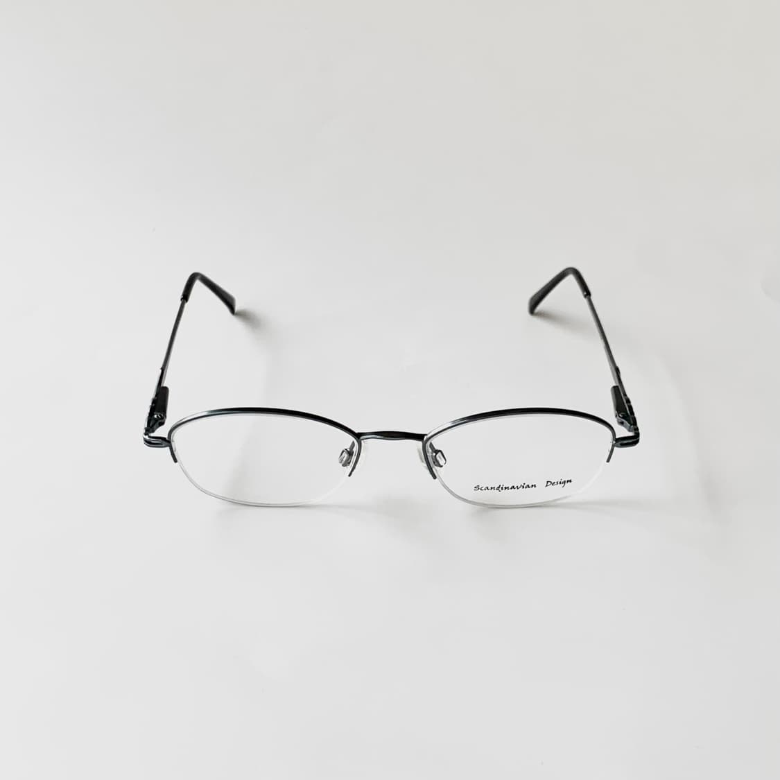 886 블루그린 데드스탁 빈티지안경 반무테 초경량 클래식 픽키 상품이미지2