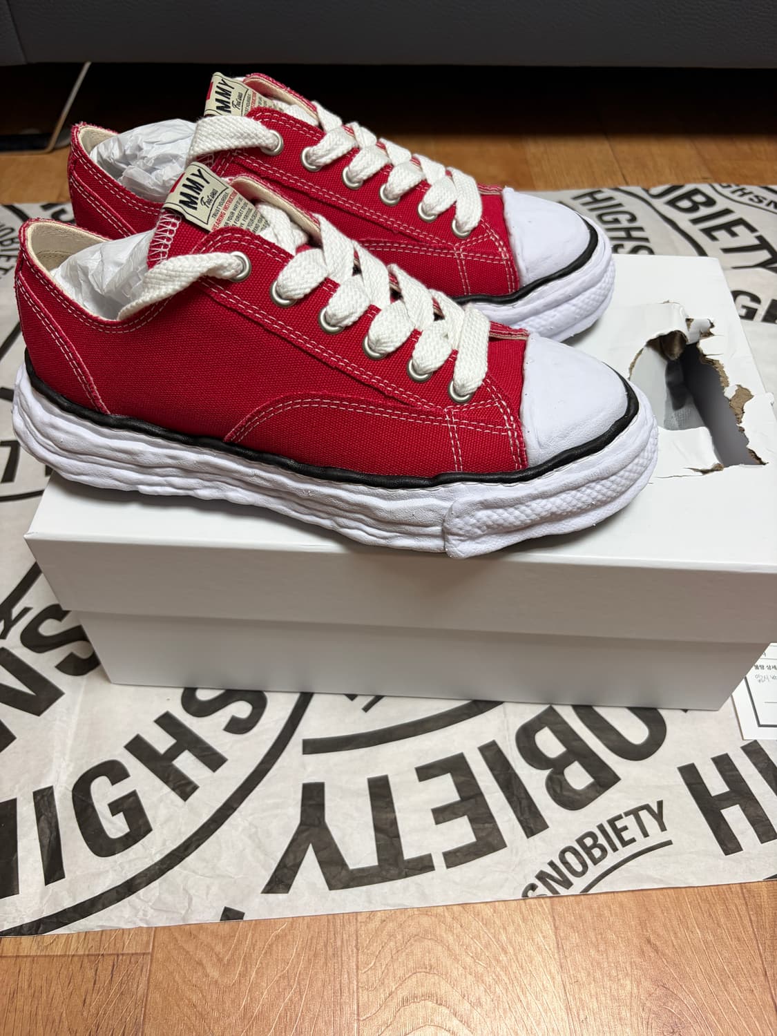 [41] 메종 미하라 야스히로 피터슨23 OG 캔버스 레드 상품이미지3