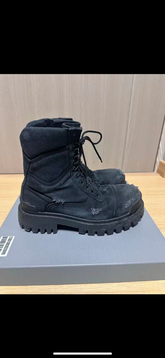 (42) 발렌시아가 컴뱃 스트라이크 20mm 부츠 블랙 상품이미지3