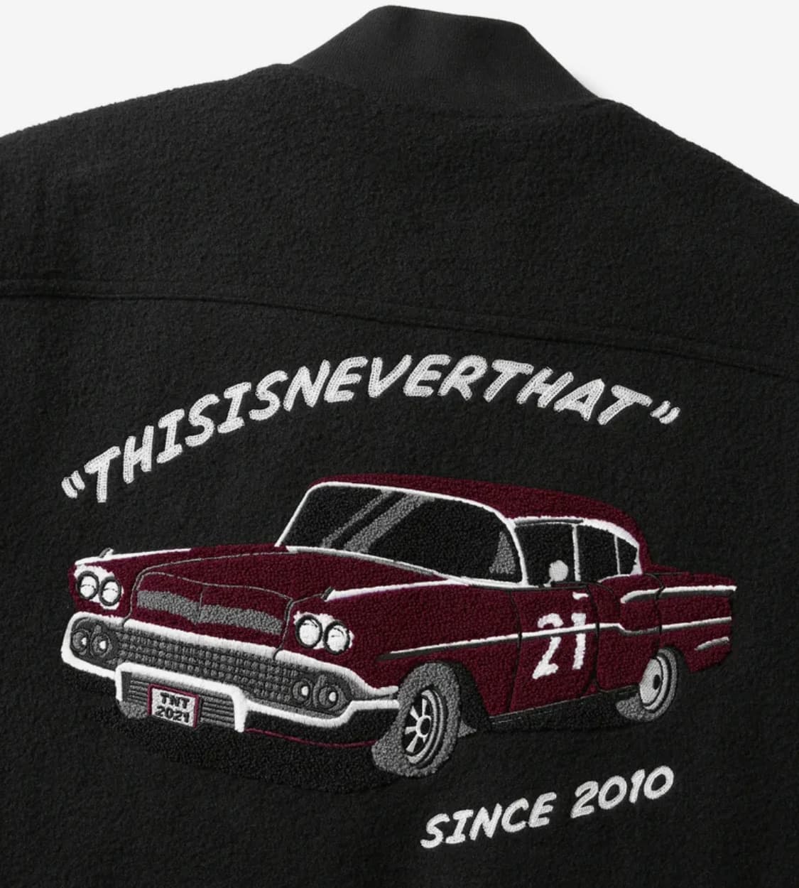 Old Car Varsity Jacket Black L 상품이미지2