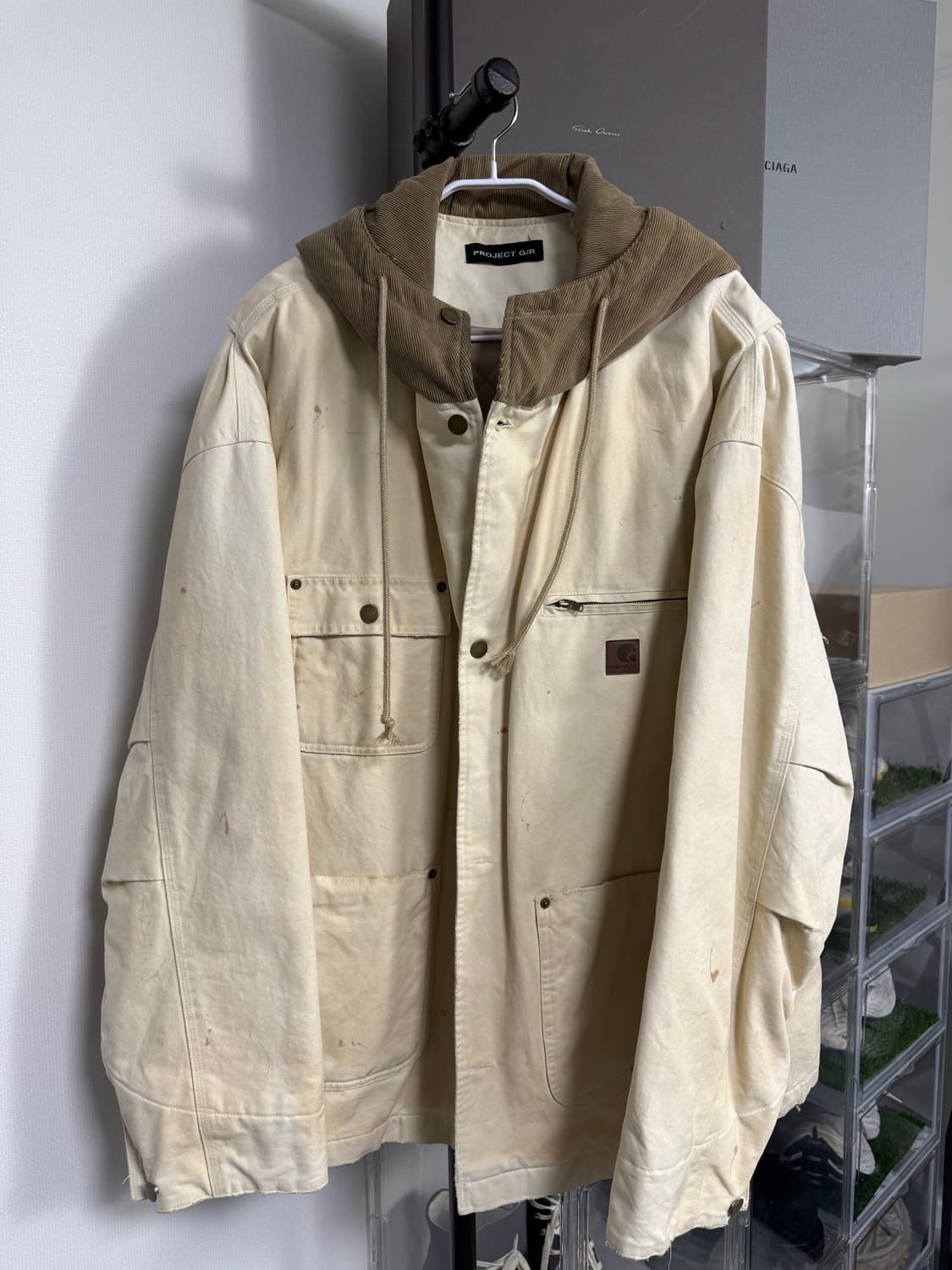 프로젝트gr 워크자켓 베이지 1사이즈 팝니다 상품이미지1
