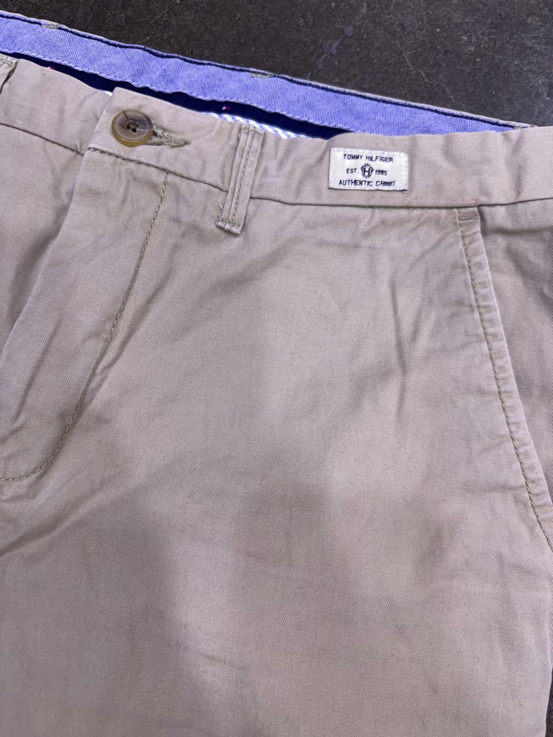 타미힐피거 레귤러핏 오가닉 코튼 머서 치노팬츠 베이지 34 상품이미지4