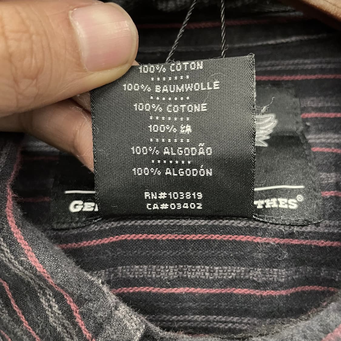 00s 할리데이비슨 모터 사이클 스트라이프 셔츠 상품이미지8