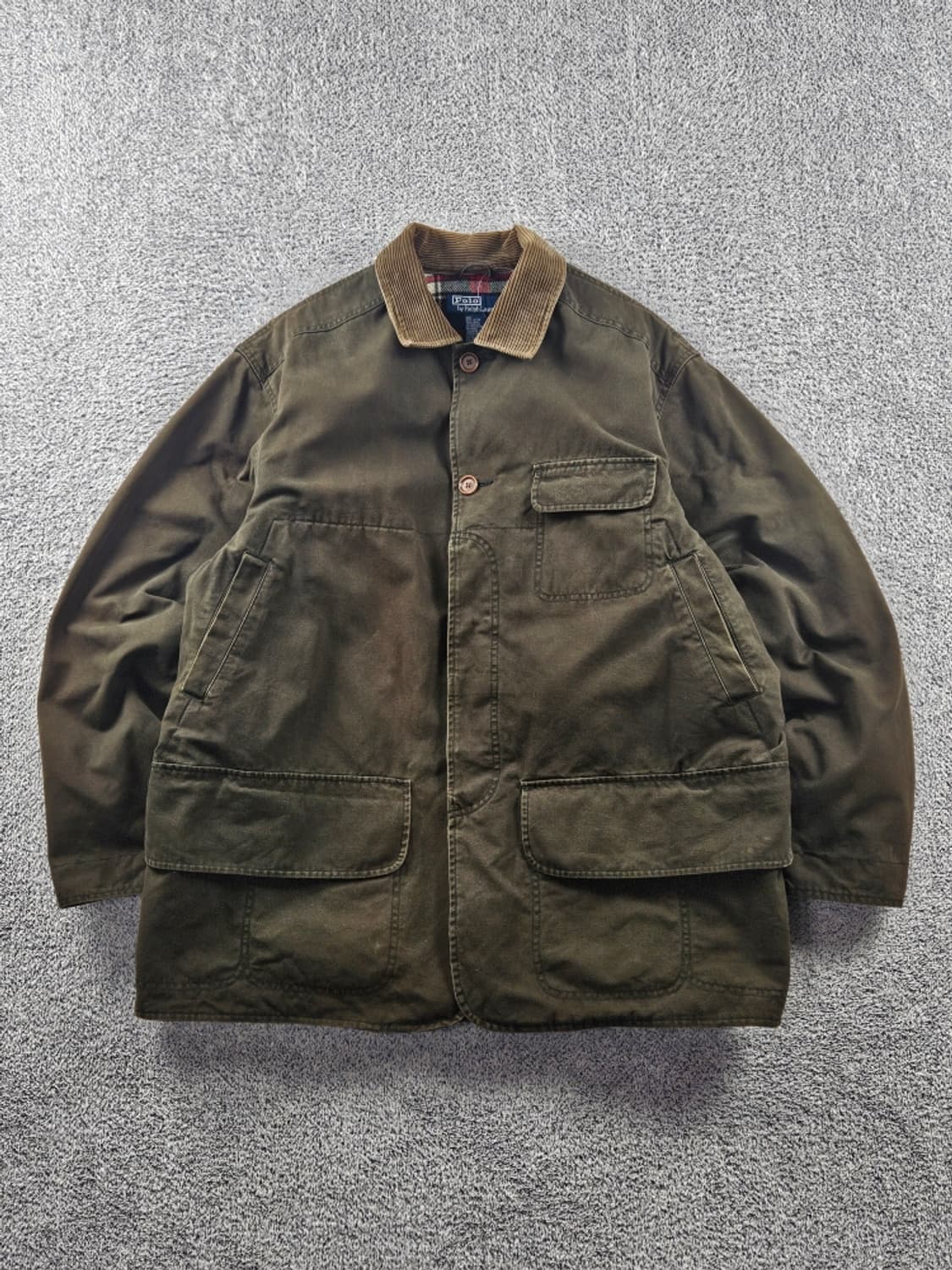 폴로랄프로랜 캔버스 코듀로이카라 모호크 헌팅 자켓 (XL)/ 11072 상품이미지1