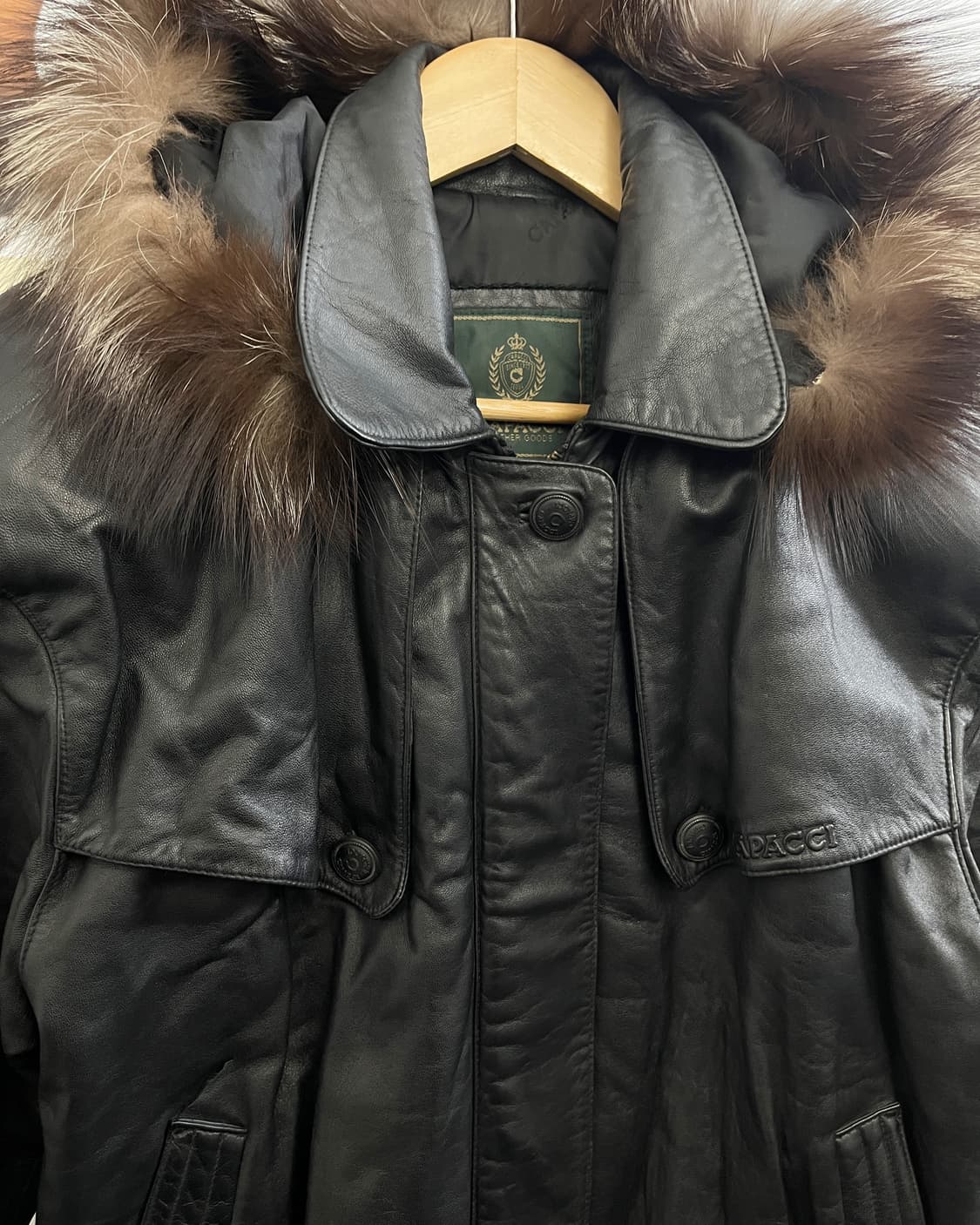 올드 빈티지 퍼 트리밍 리얼 레더 자켓 상품이미지6