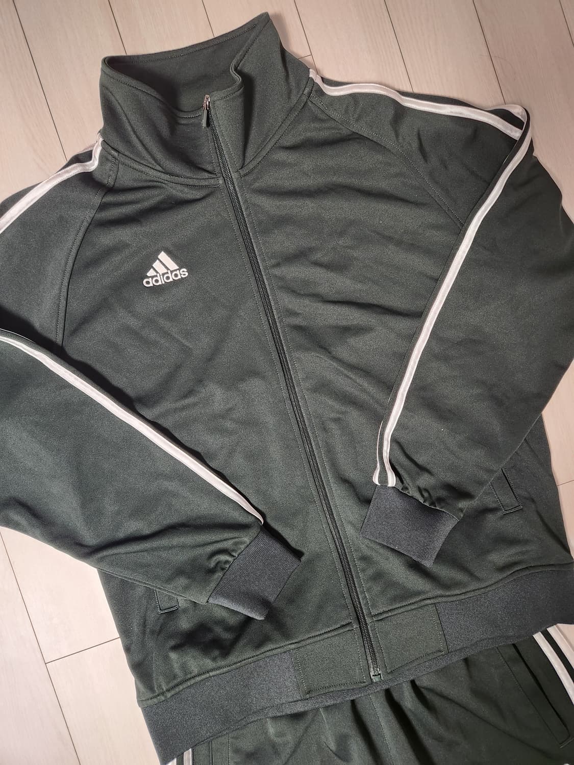 새상품급)아디다스 마샬아츠 딥그린 트랙탑 트레이닝복 상하의 세트 사이즈1 상품이미지1